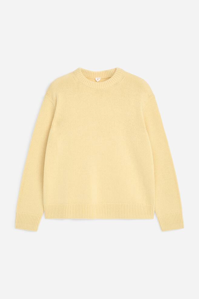 Pullover aus schwerem Wollstrick - Hellgelb/Blau/Hellgrau meliert/Beige meliert/Anthrazitgrau meliert/Dunkelblau/Cremeweiß - 1