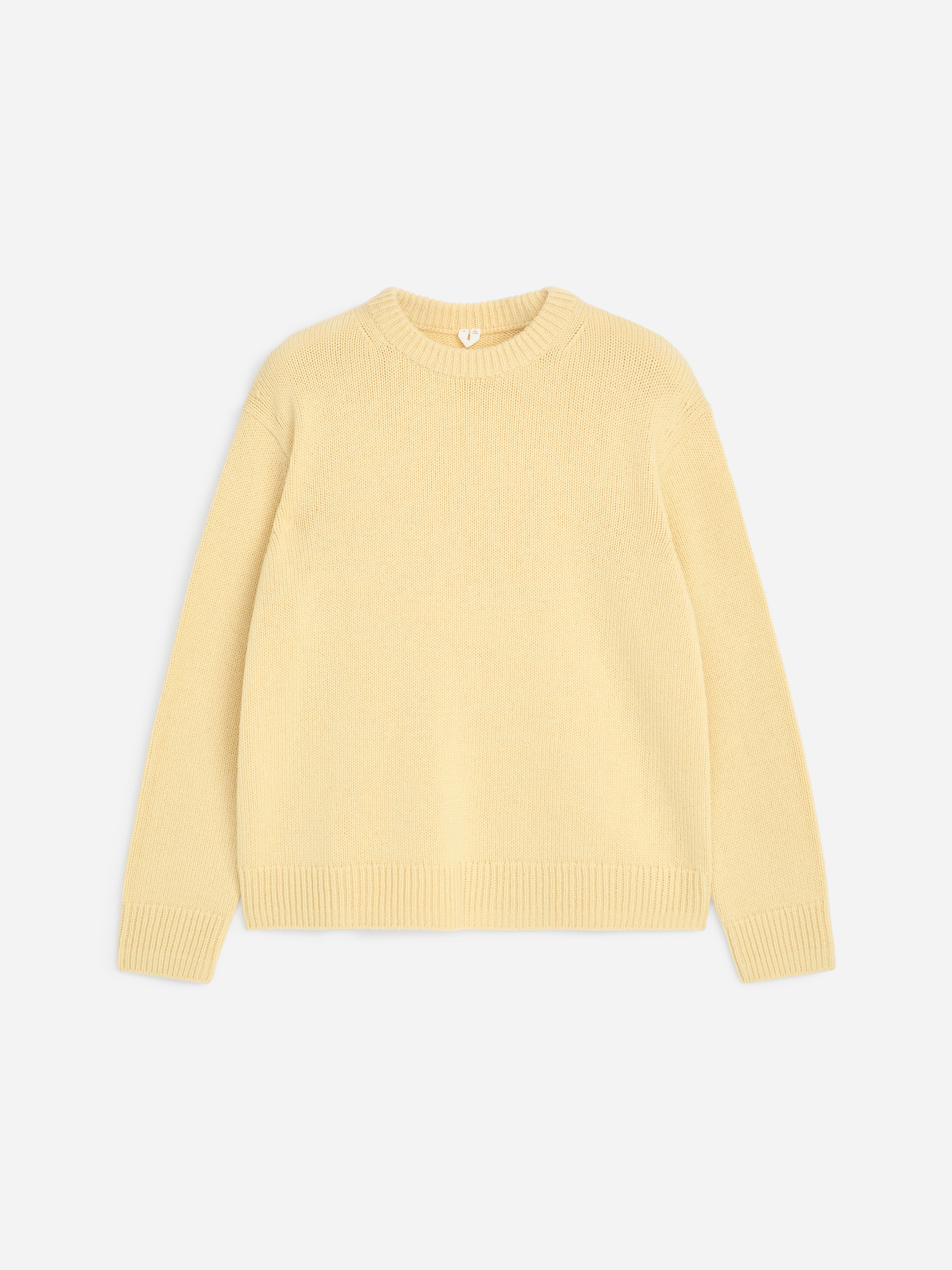 Maglione in lana pesante - Giallo chiaro - Relaxed fit - Men - StillMedia/DescriptiveStillLife - 1