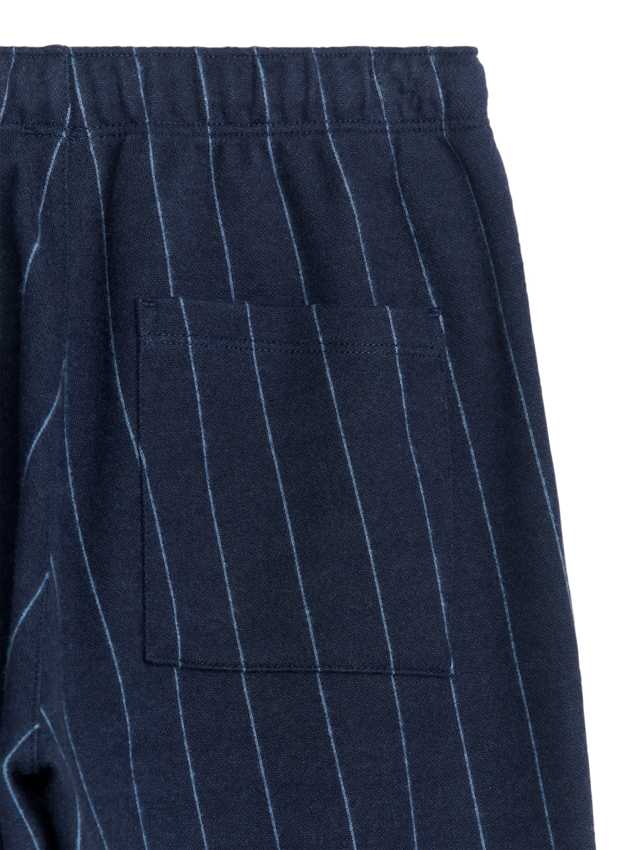 Pantaloni da tuta in cotone con motivo gessato - Blu scuro/Motivo gessato - Regular fit - Children - StillMedia/DescriptiveDetail - 3