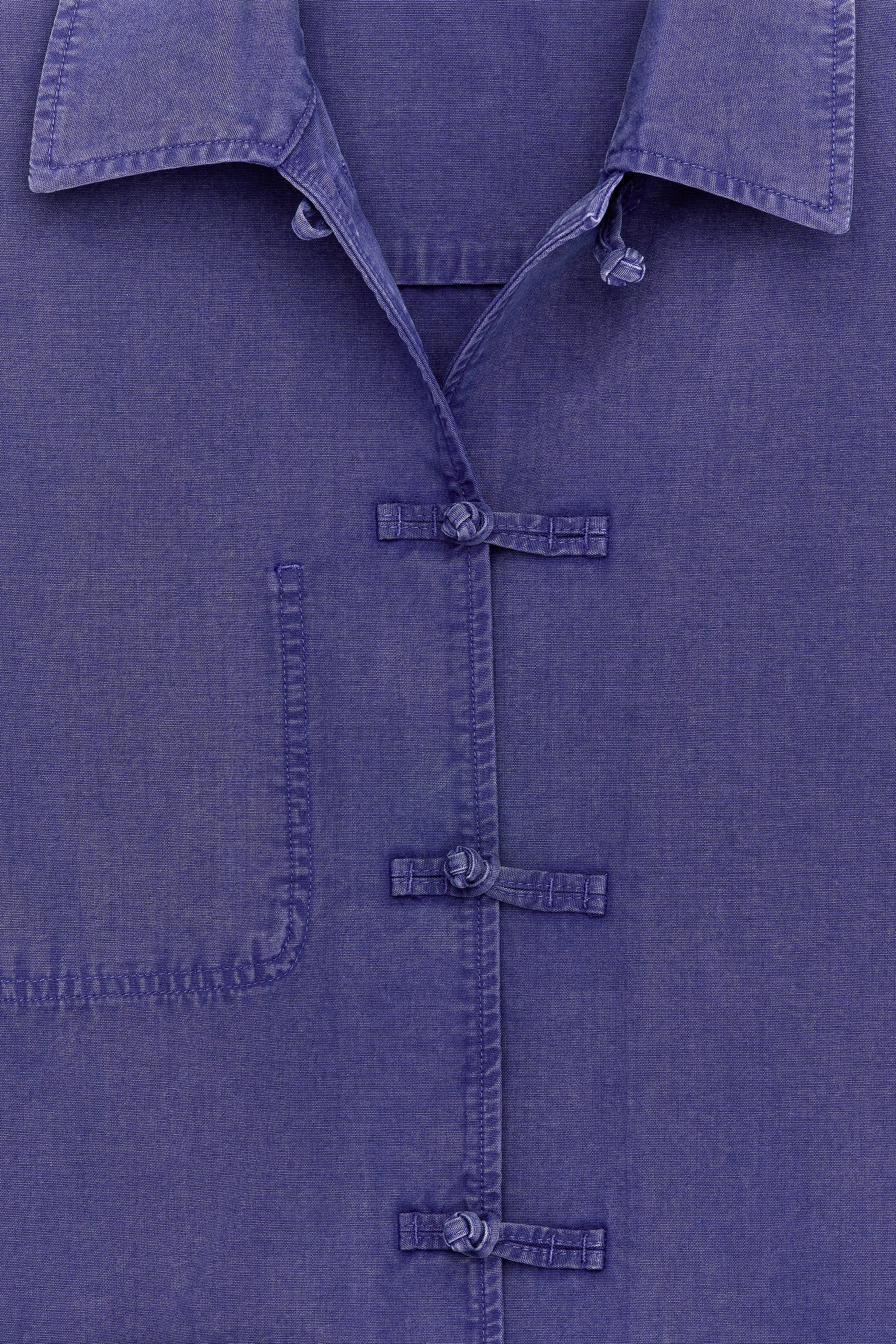 Overshirt con bottoni con nodo - 5