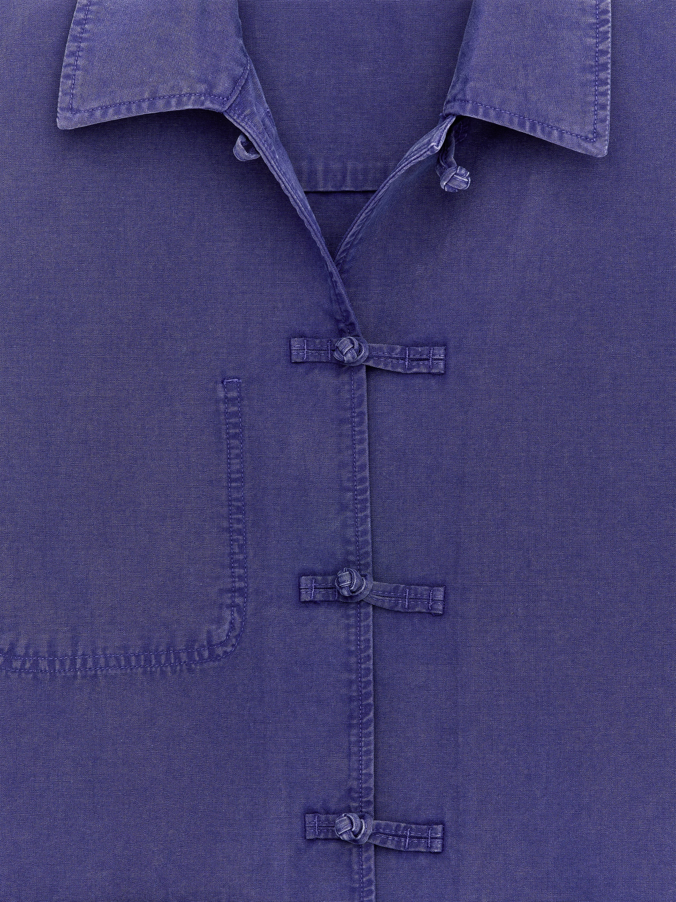 Overshirt med knutknapp - Blå - Regular fit - Women - StillMedia/DescriptiveDetail - 1