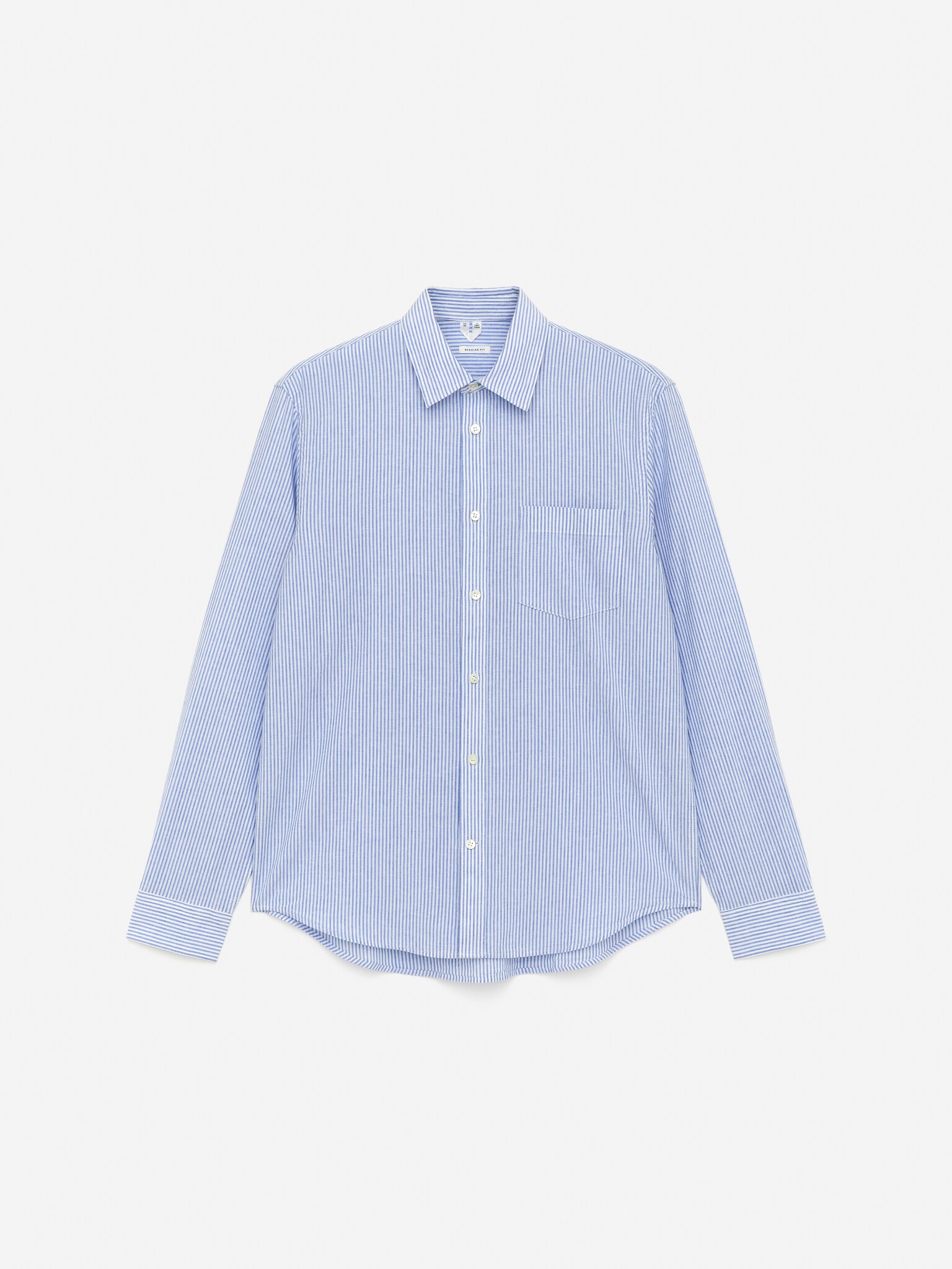 Chemise en coton et lin - Bleu/Blanc/Rouge/Blanc - 2