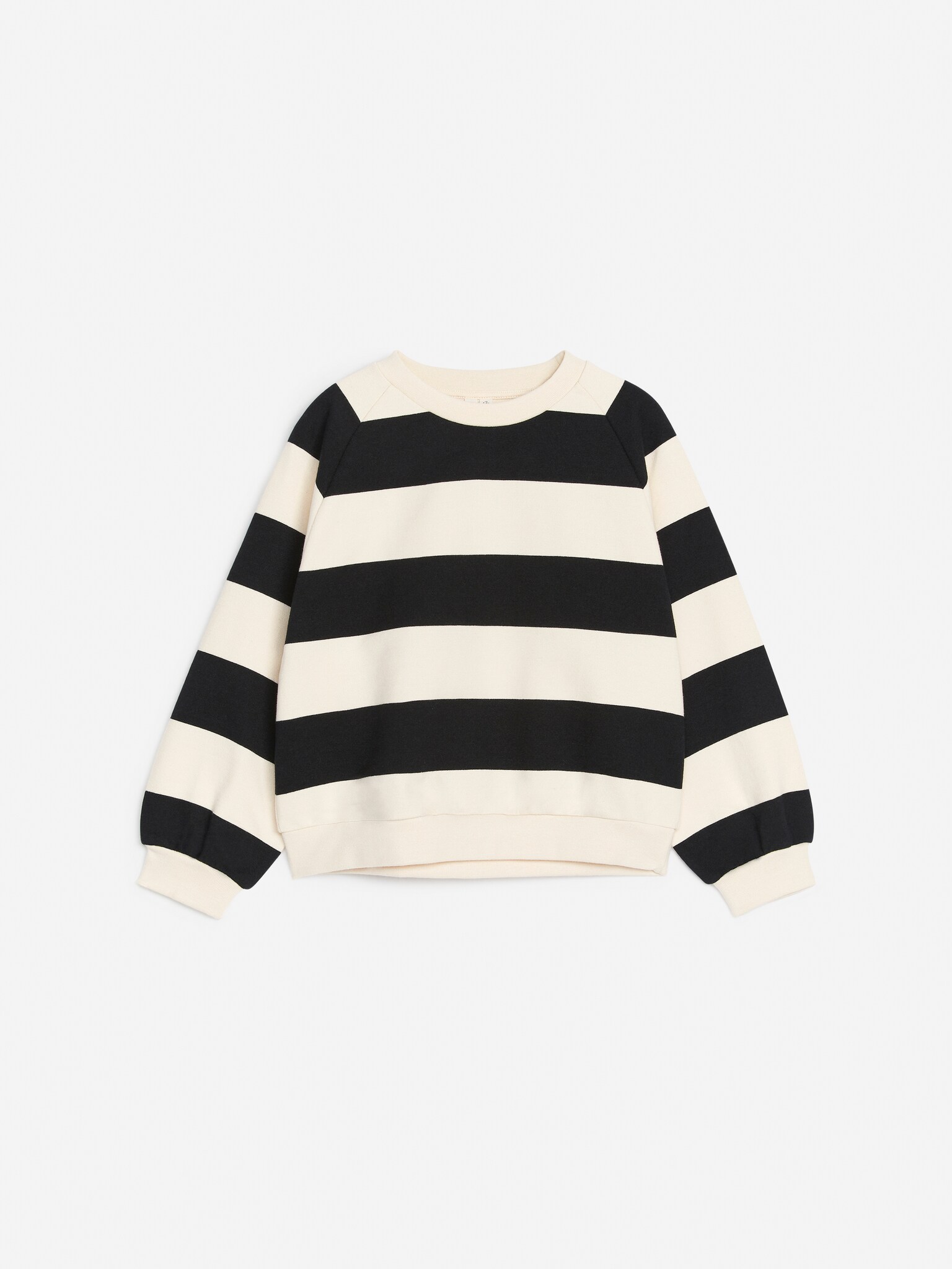 Relaxed Sweatshirt - Black/Off White