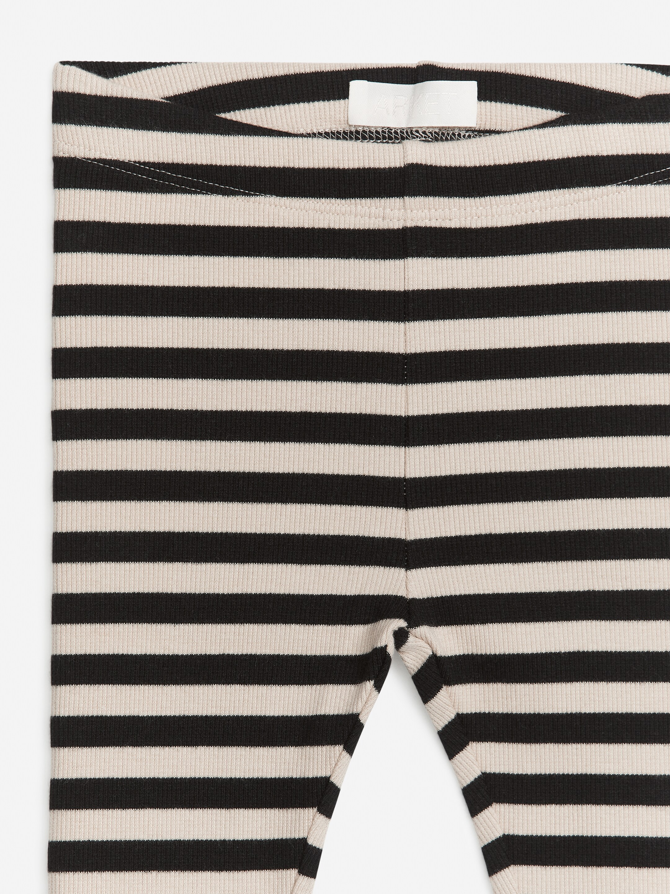 Agrandir l'image: Legging côtelé - Noir/Beige - ENFANT | H&M CH 3