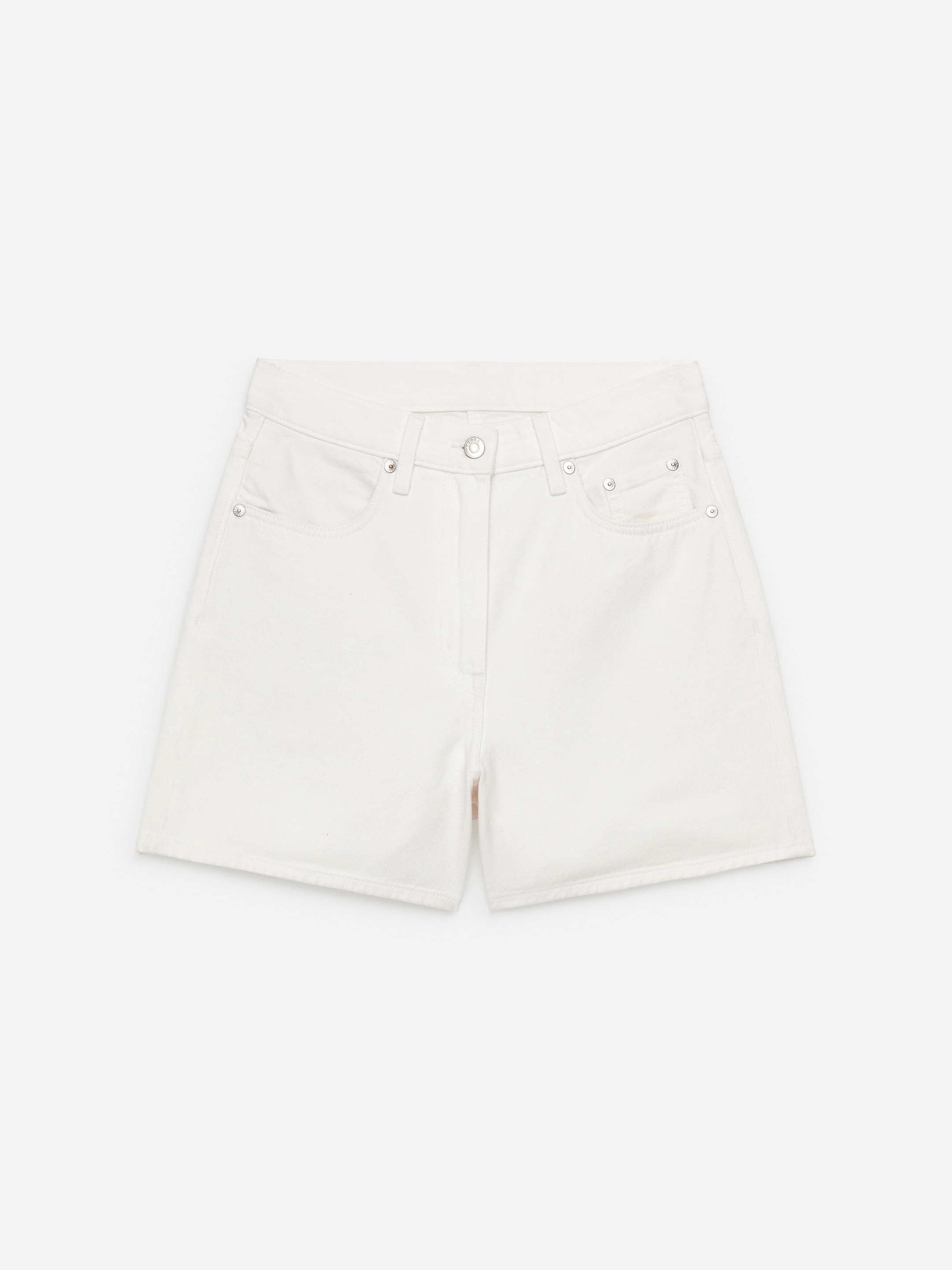 Denim Shorts-#F4F3E9-15144
