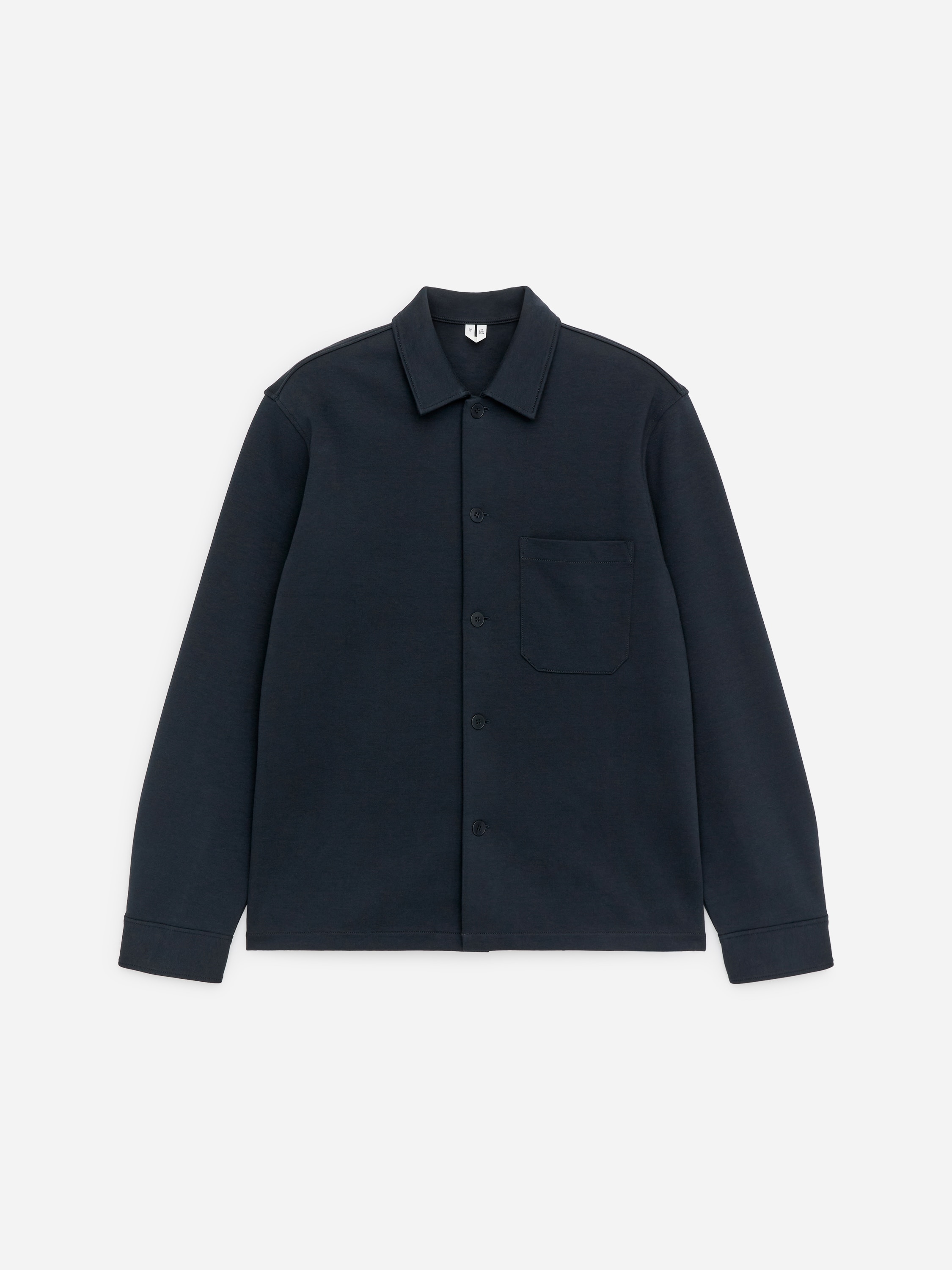 Overshirt in jersey - Blu scuro/Talpa