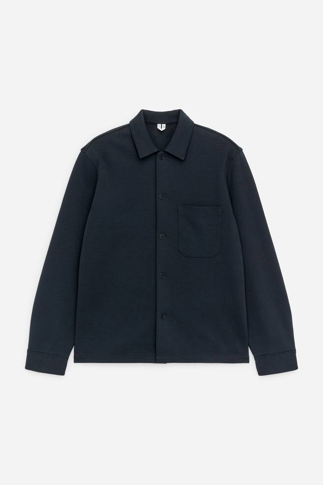 Jersey Overshirt - Dark Blue/Mole - 1