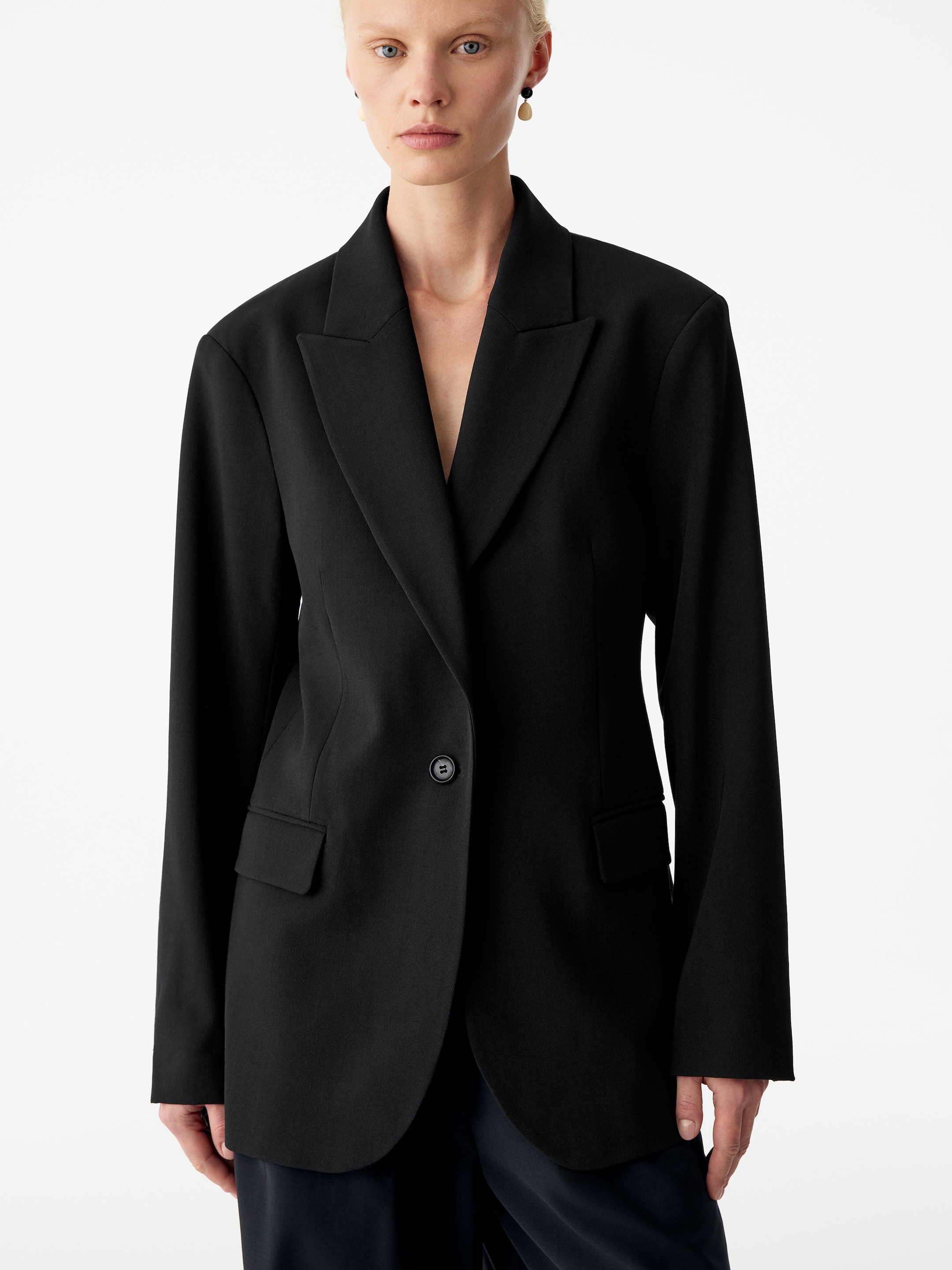 Lockerer Blazer - Schwarz - Relaxed Fit - women - StillMedia/Lookbook - 9