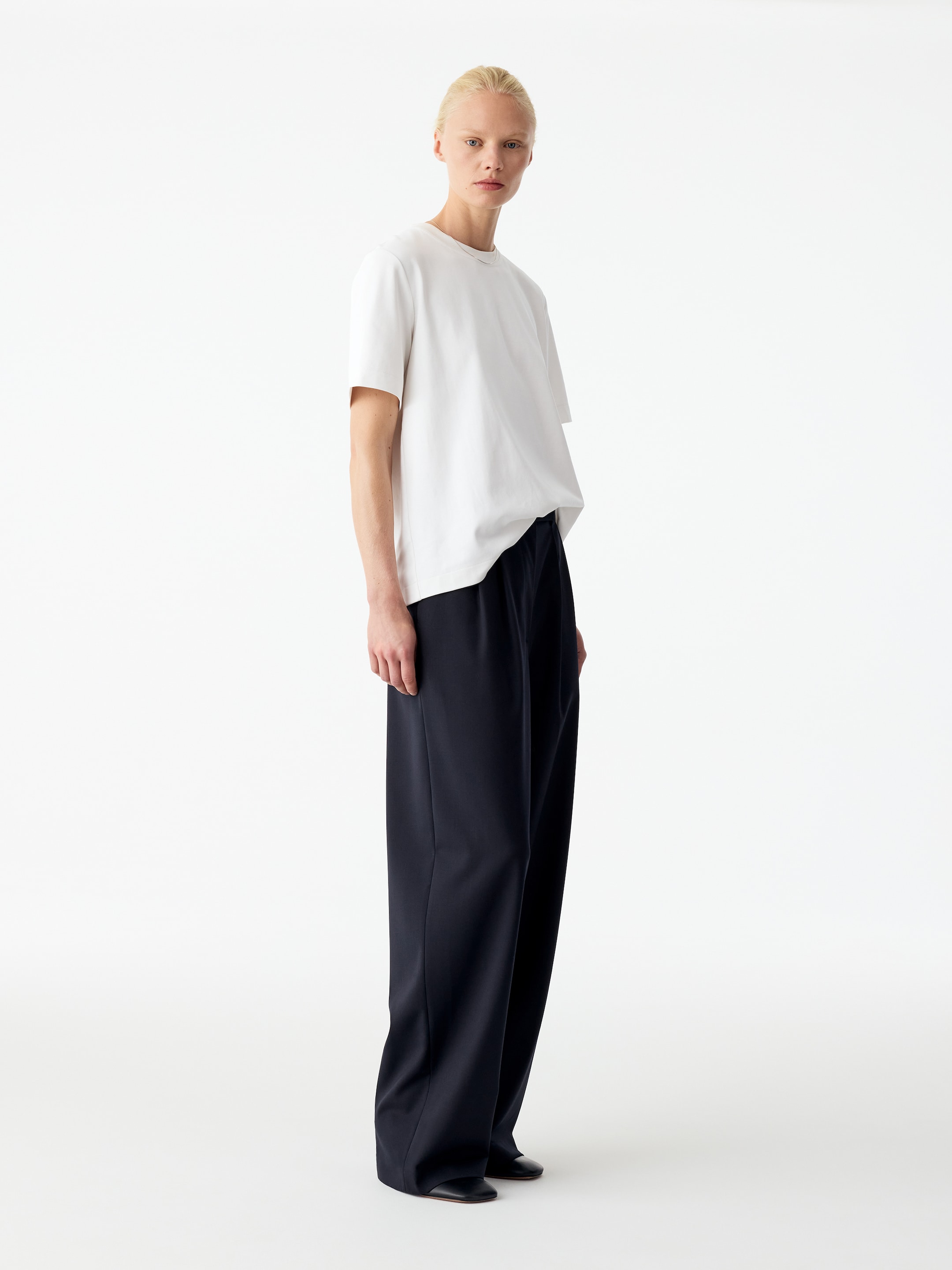 Elegante Hose aus Wollmischung - Navy - Relaxed Fit - women - StillMedia/Lookbook - 7
