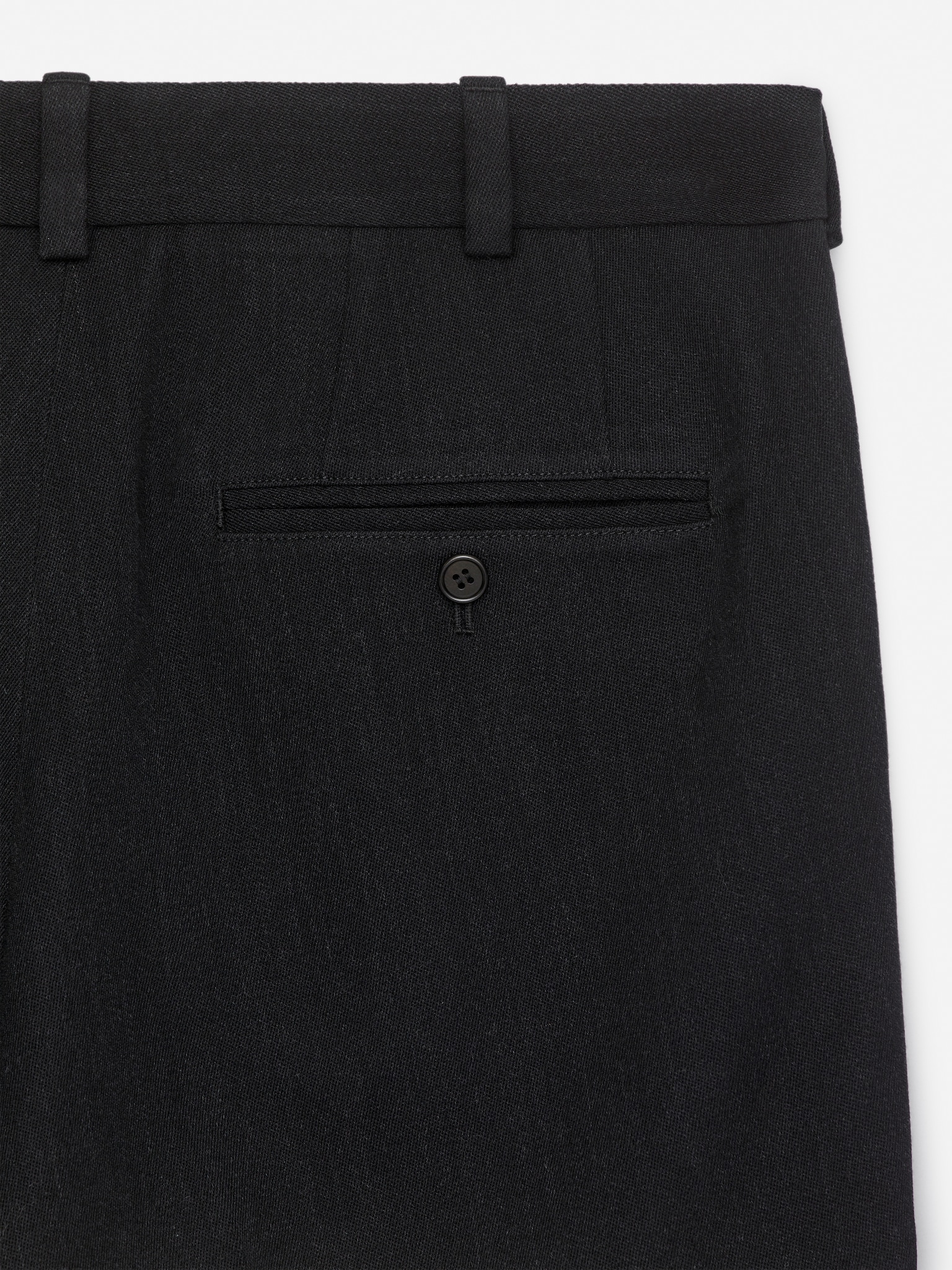 Pantalon ample en laine - Gris foncé/Bleu foncé - 4