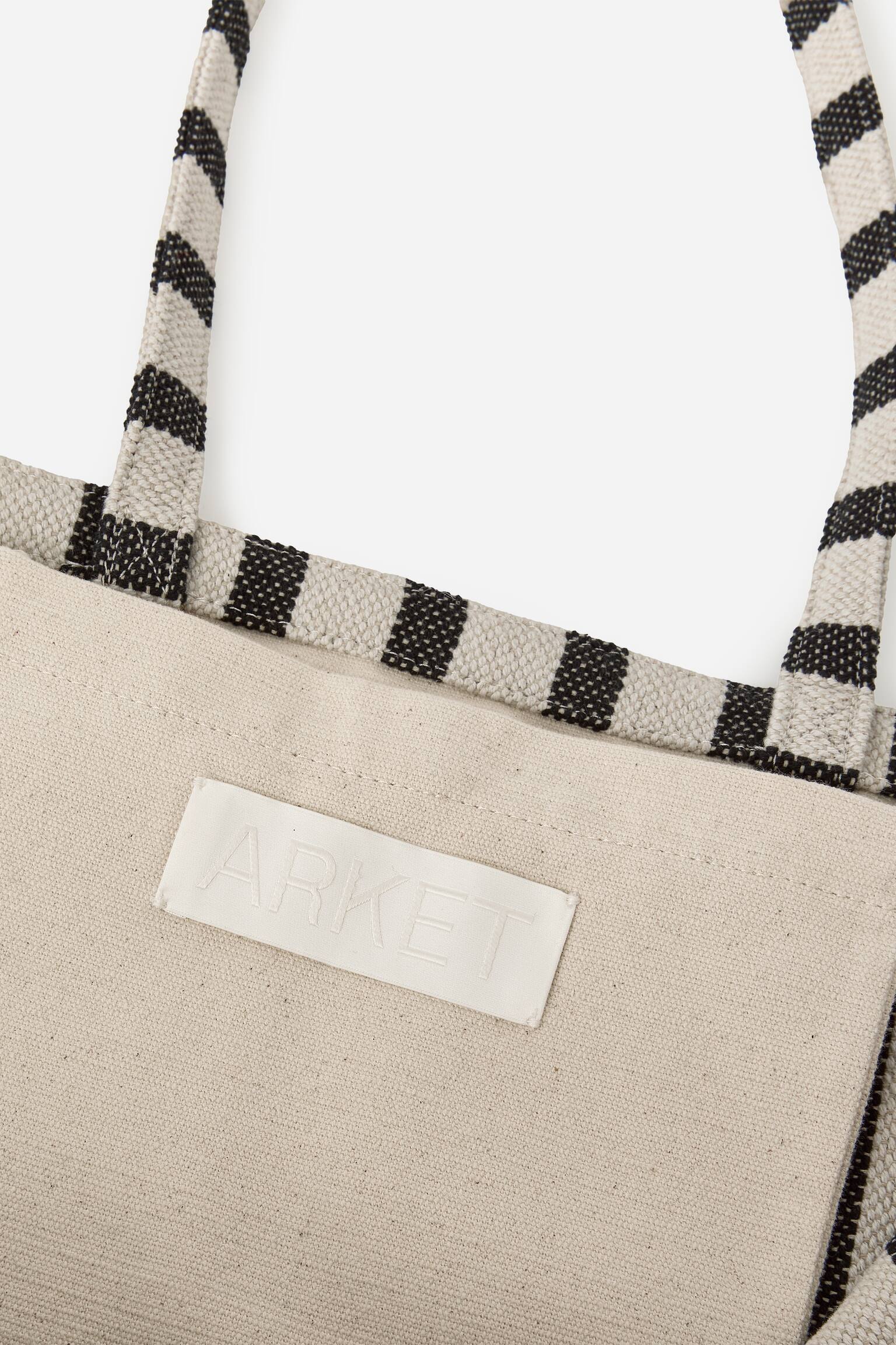 Vászontáska-Fekete/Törtfehér - 4