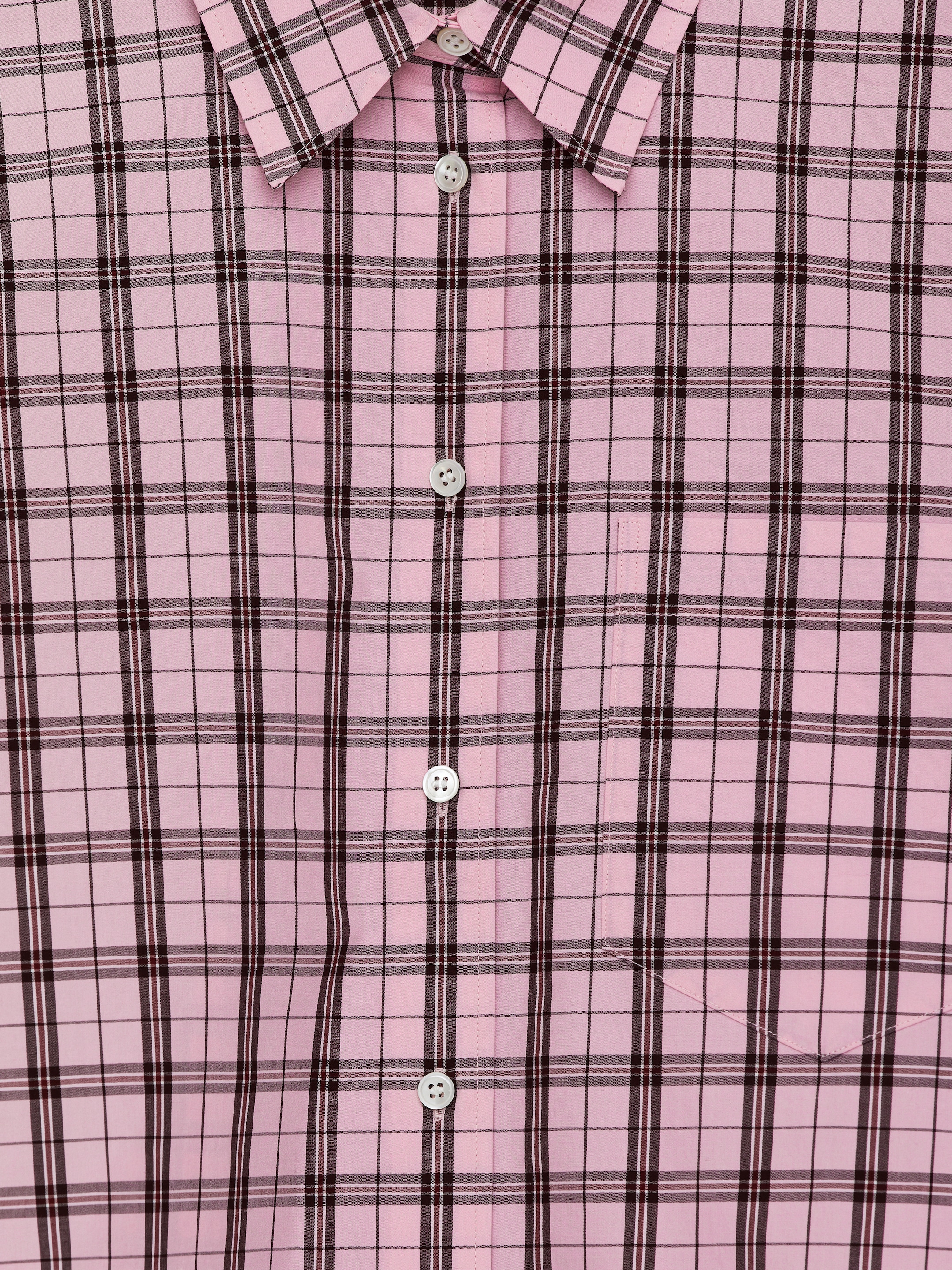 Oversized Shirt - Pink/Checkered - Oversized - Women - StillMedia/DescriptiveDetail - 2