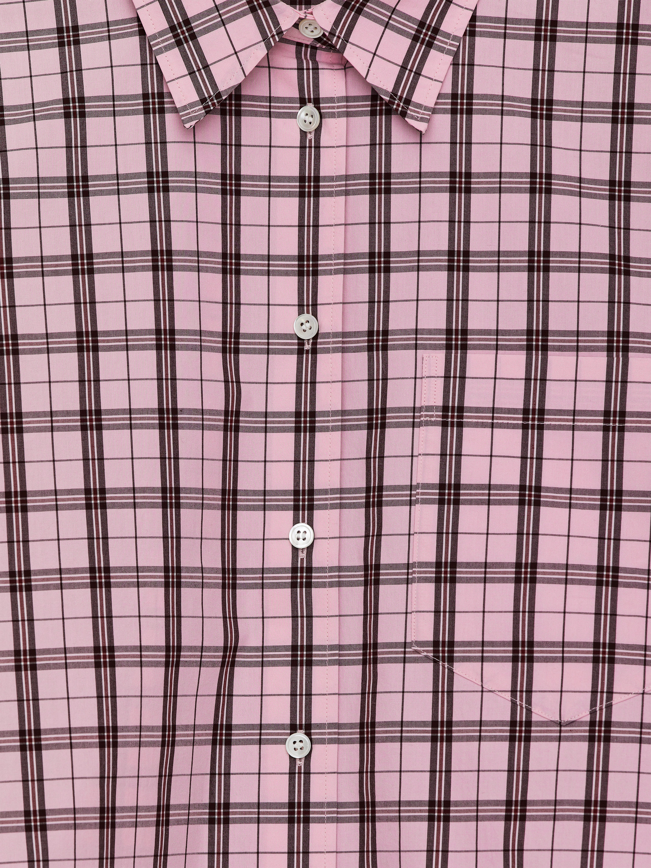 Oversized Shirt - Pink/Checkered - Oversized - Women - StillMedia/DescriptiveDetail - 2