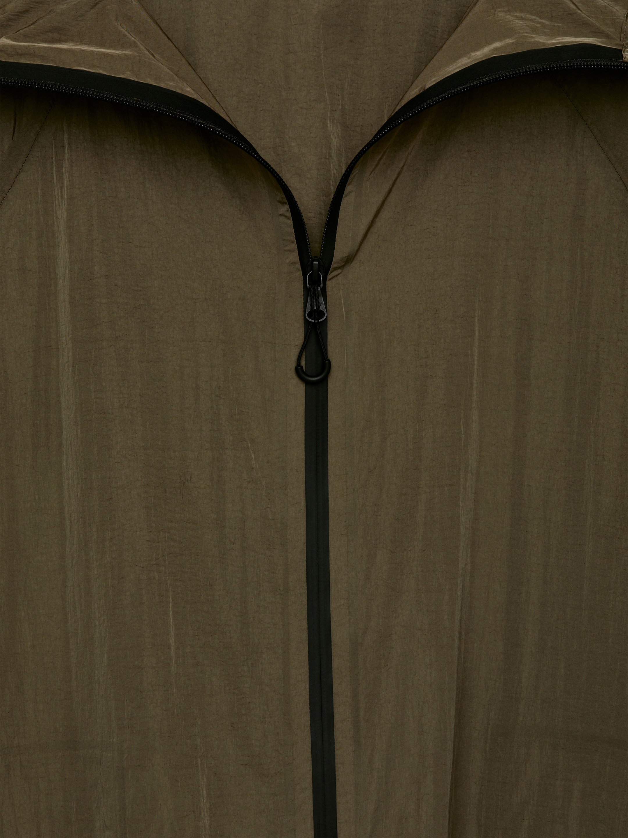 Hooded Nylon Parka - Khaki Green - Loose fit - Women - StillMedia/DescriptiveDetail - 3