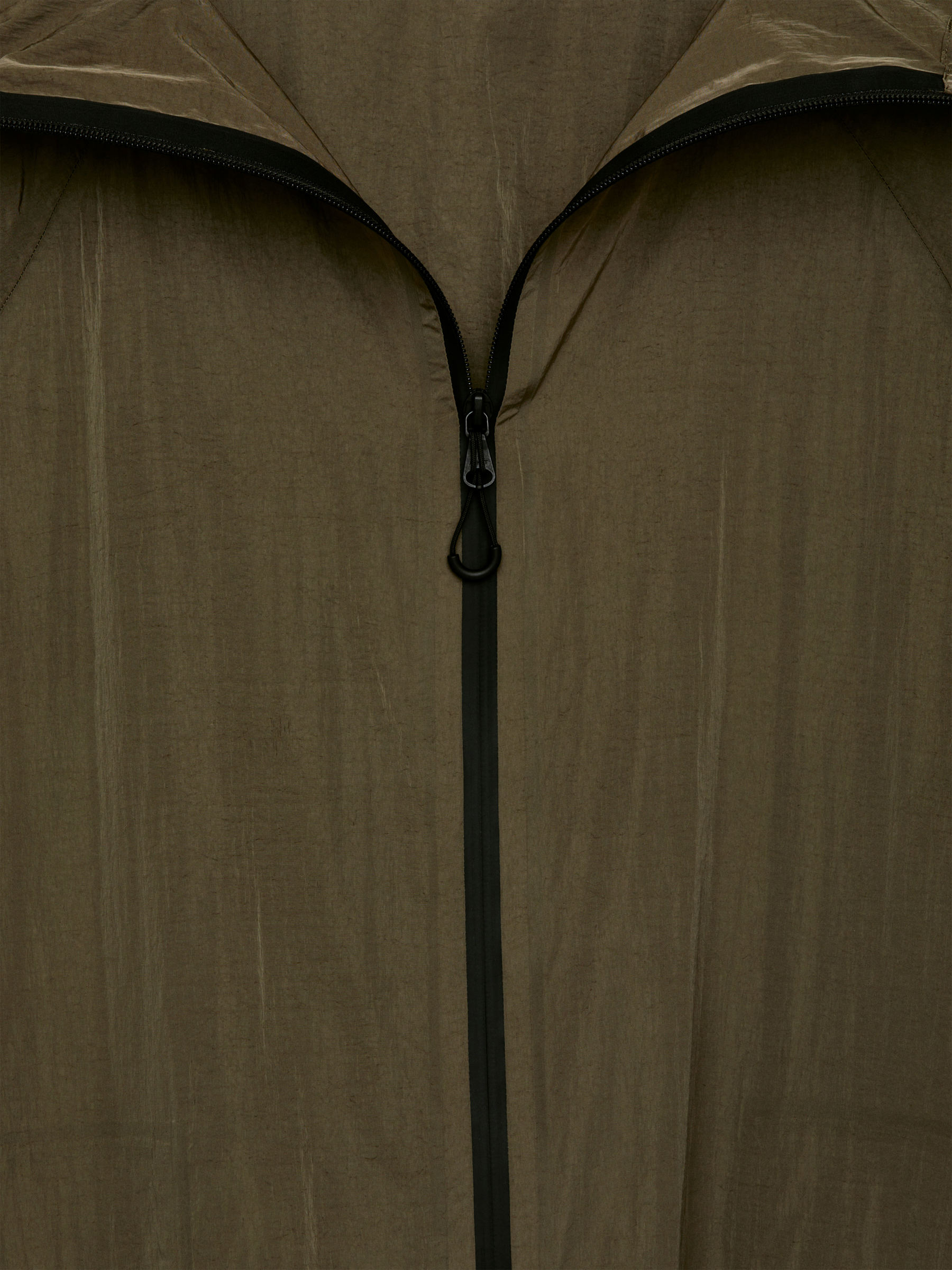 Nylonowa parka z kapturem - Zielony khaki - Luźny fason - Women - StillMedia/DescriptiveDetail - 3