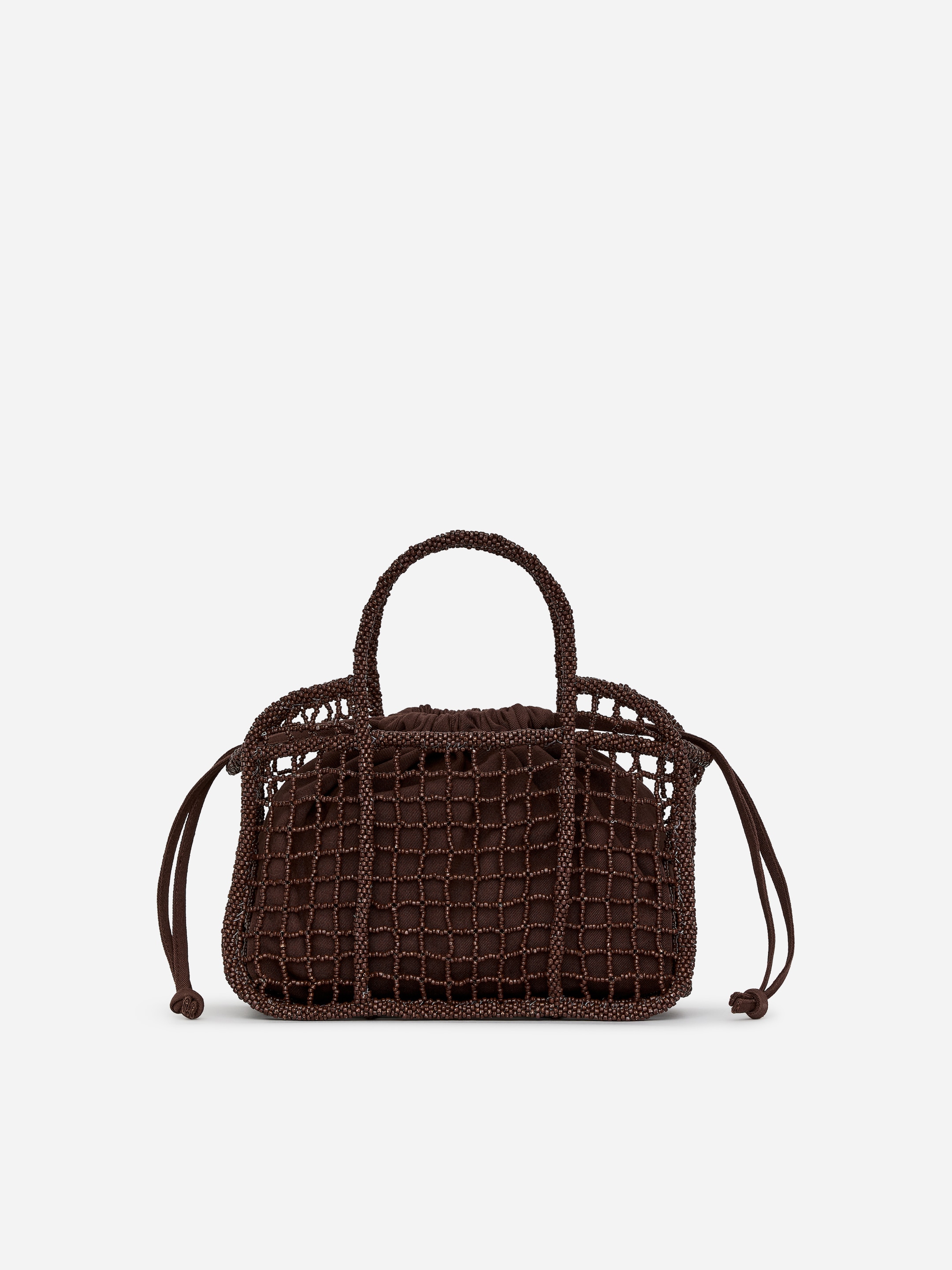 ARKET and Laila Gohar | Tote bag med pärlor-#6A4630-18923
