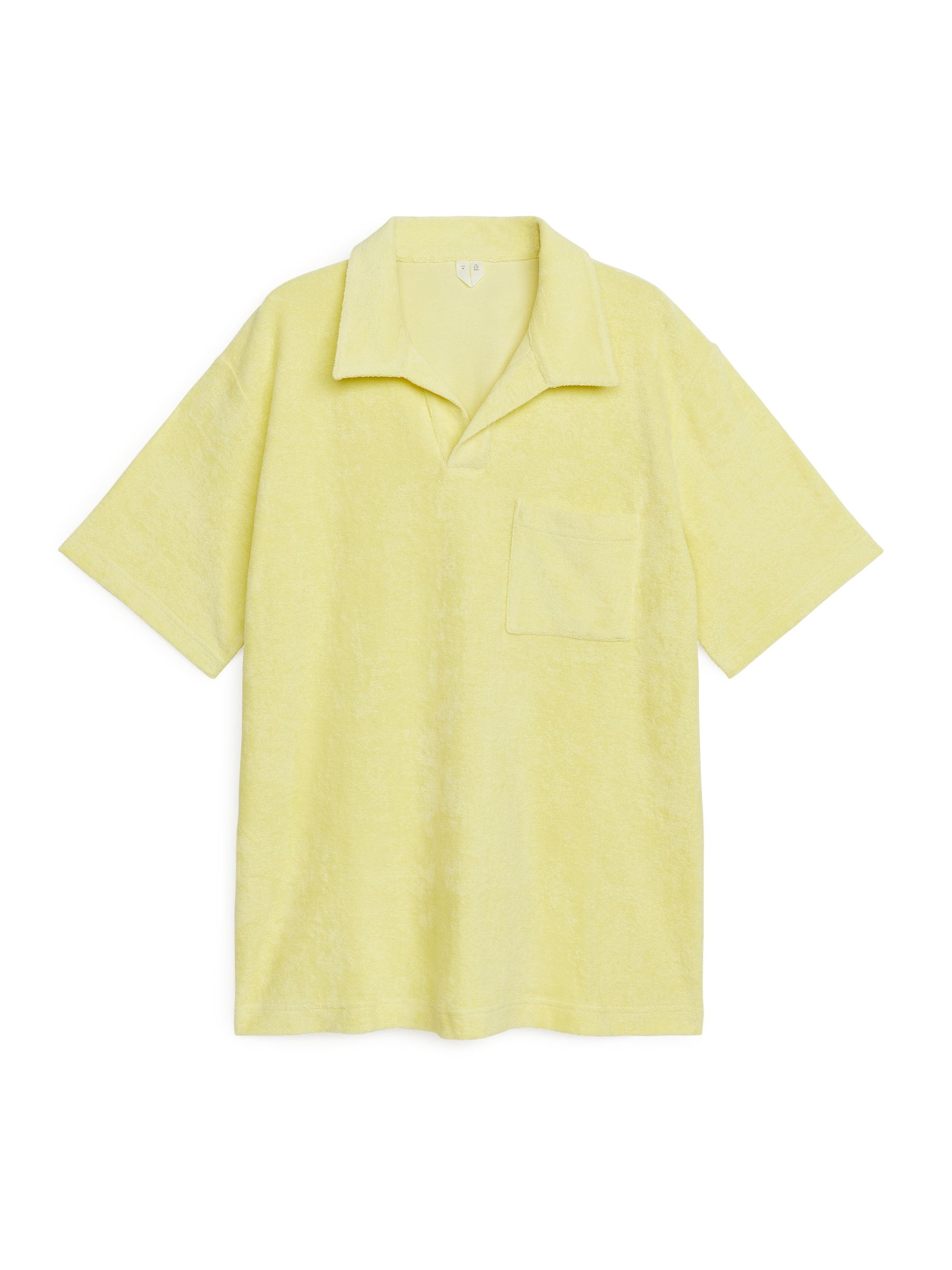Polo de toalla de algodón - Yellow - Corte estándar - Men - StillMedia/DescriptiveStillLife - 1
