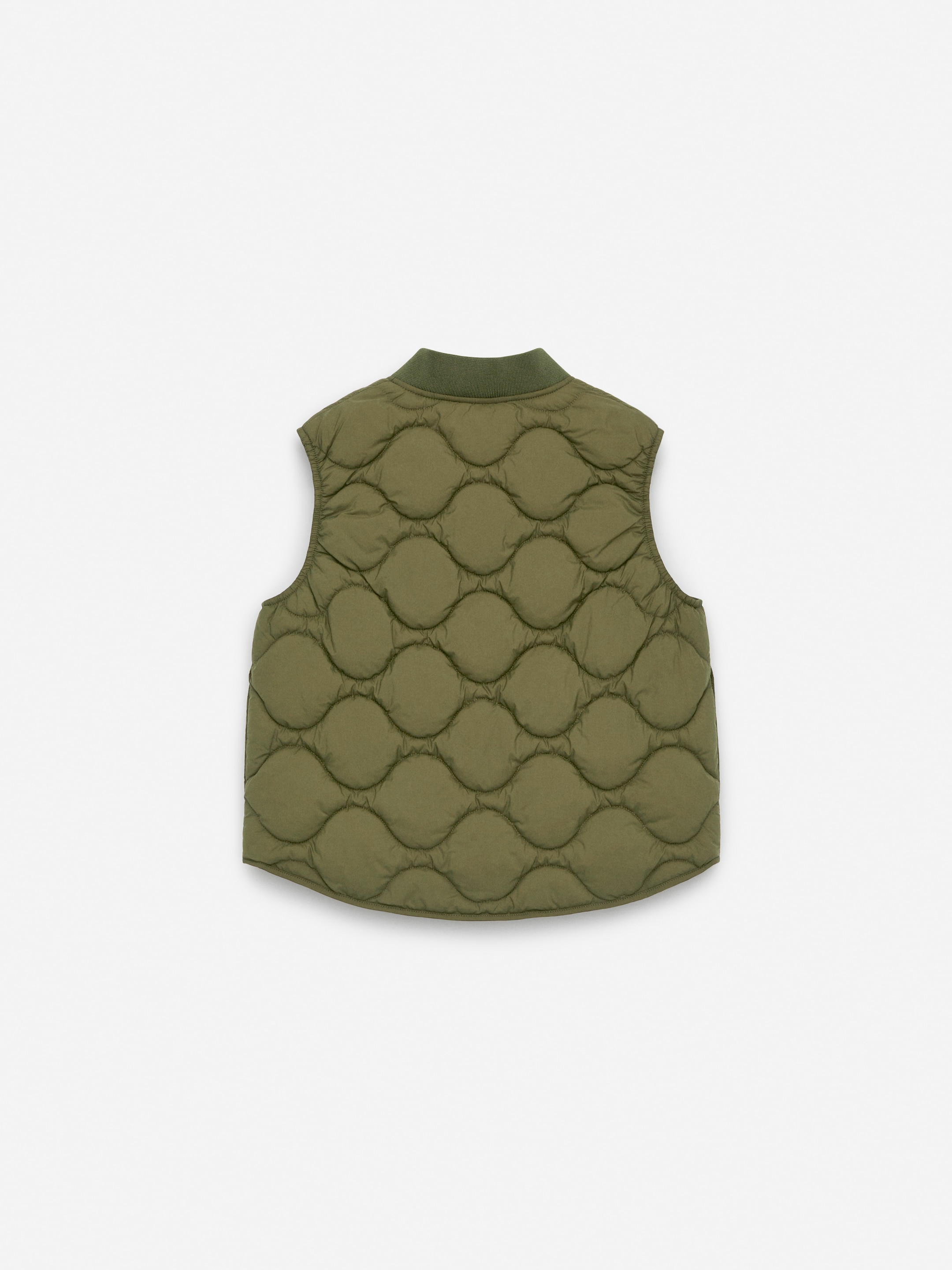 Quilted Vest - Khaki Green - Regular fit - children - StillMedia/DescriptiveStillLife - 1