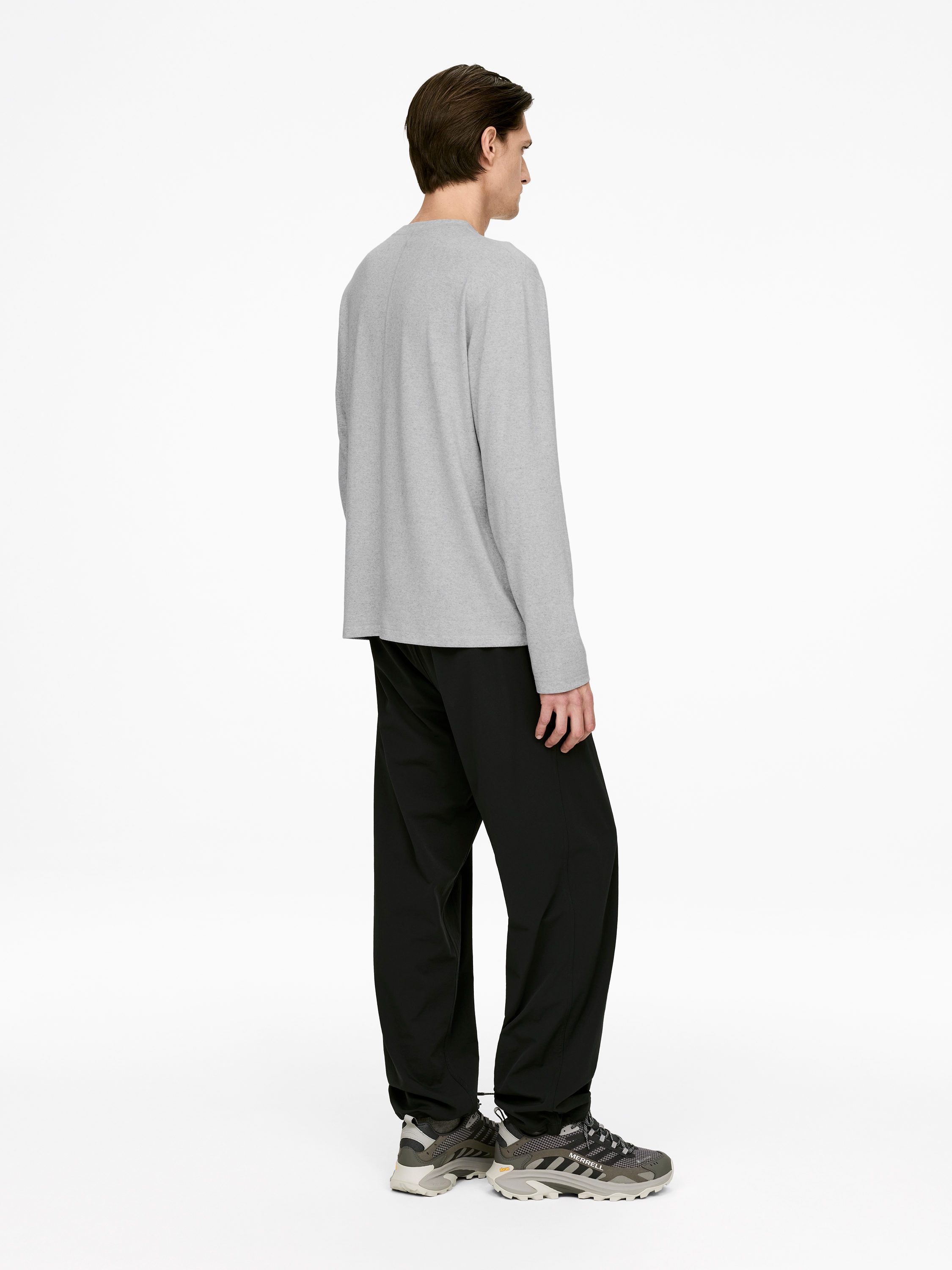 Long-Sleeve T-Shirt - Grey Melange - Regular fit - Men - StillMedia/Lookbook - 4