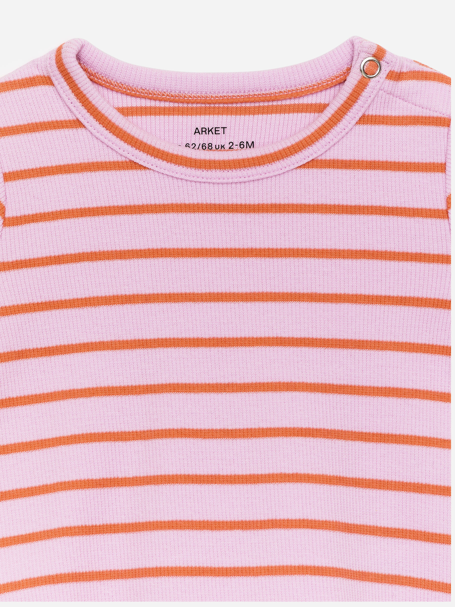 Ribbed Long-Sleeve Bodysuit - Pink/Orange - Slim fit - Children - StillMedia/DescriptiveDetail - 2