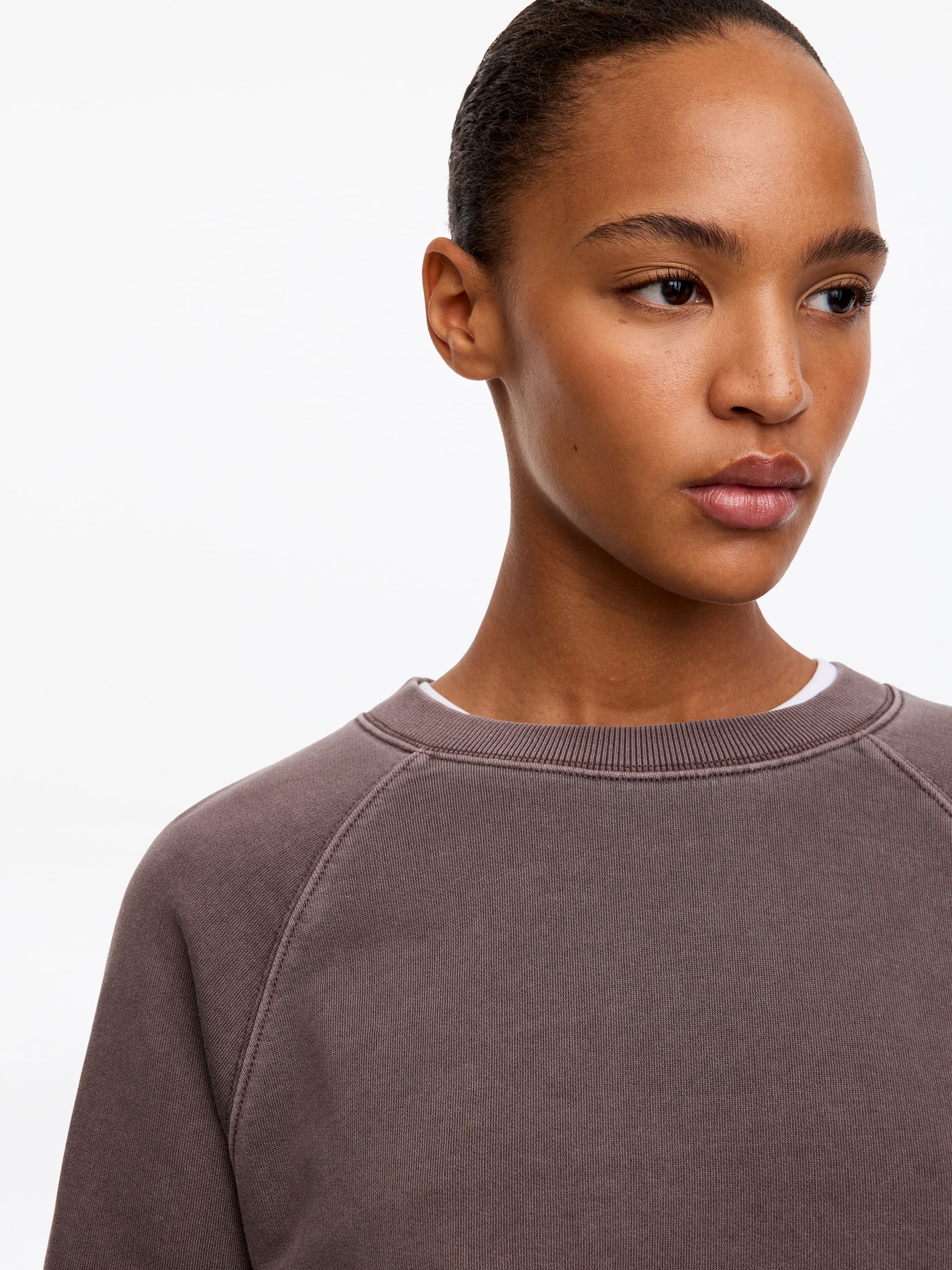 Felpa in spugna di cotone - Marrone - Regular fit - women - StillMedia/Lookbook - 3