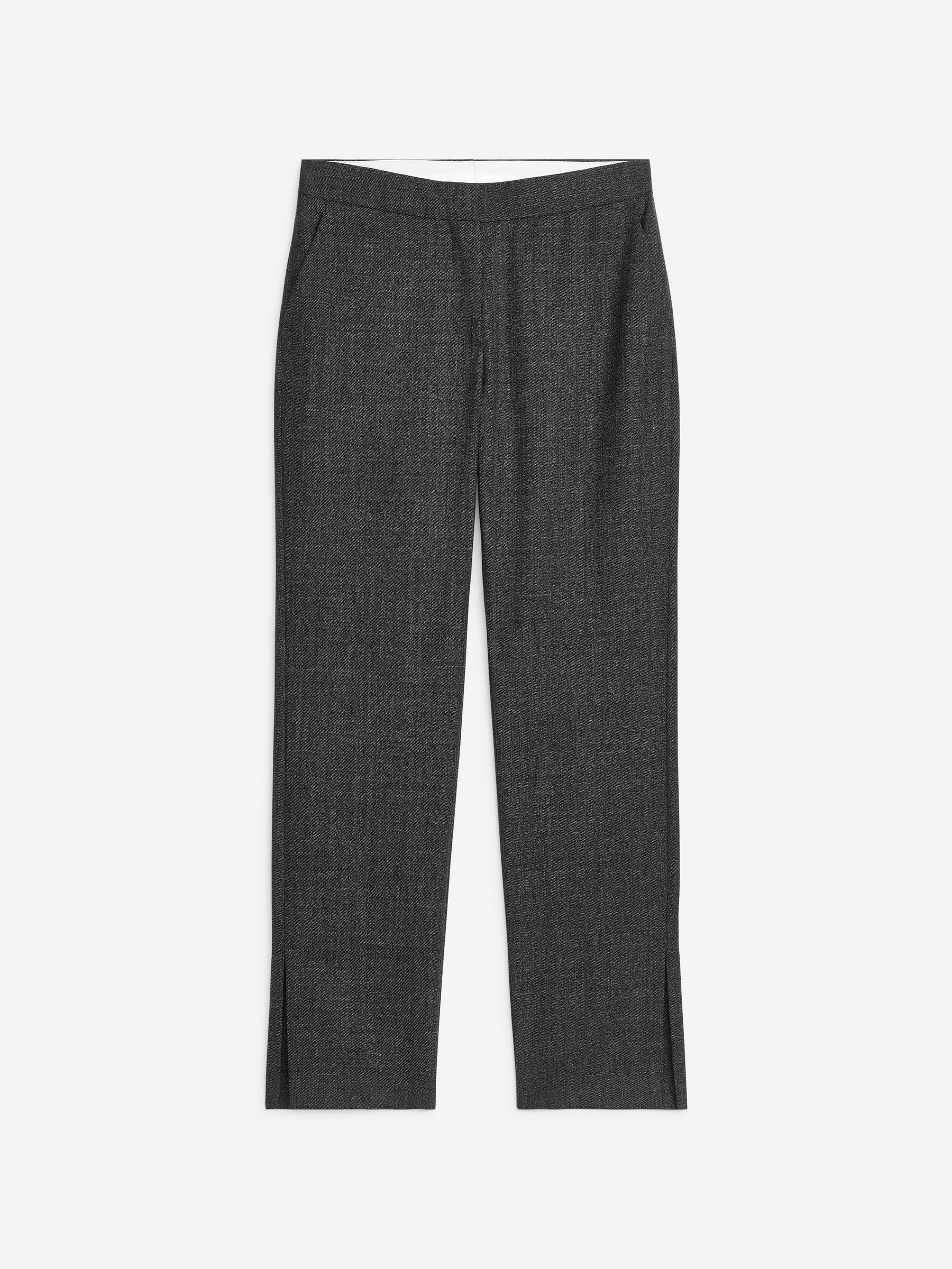 Pantalones sastre con aberturas en el bajo-#272628-7517