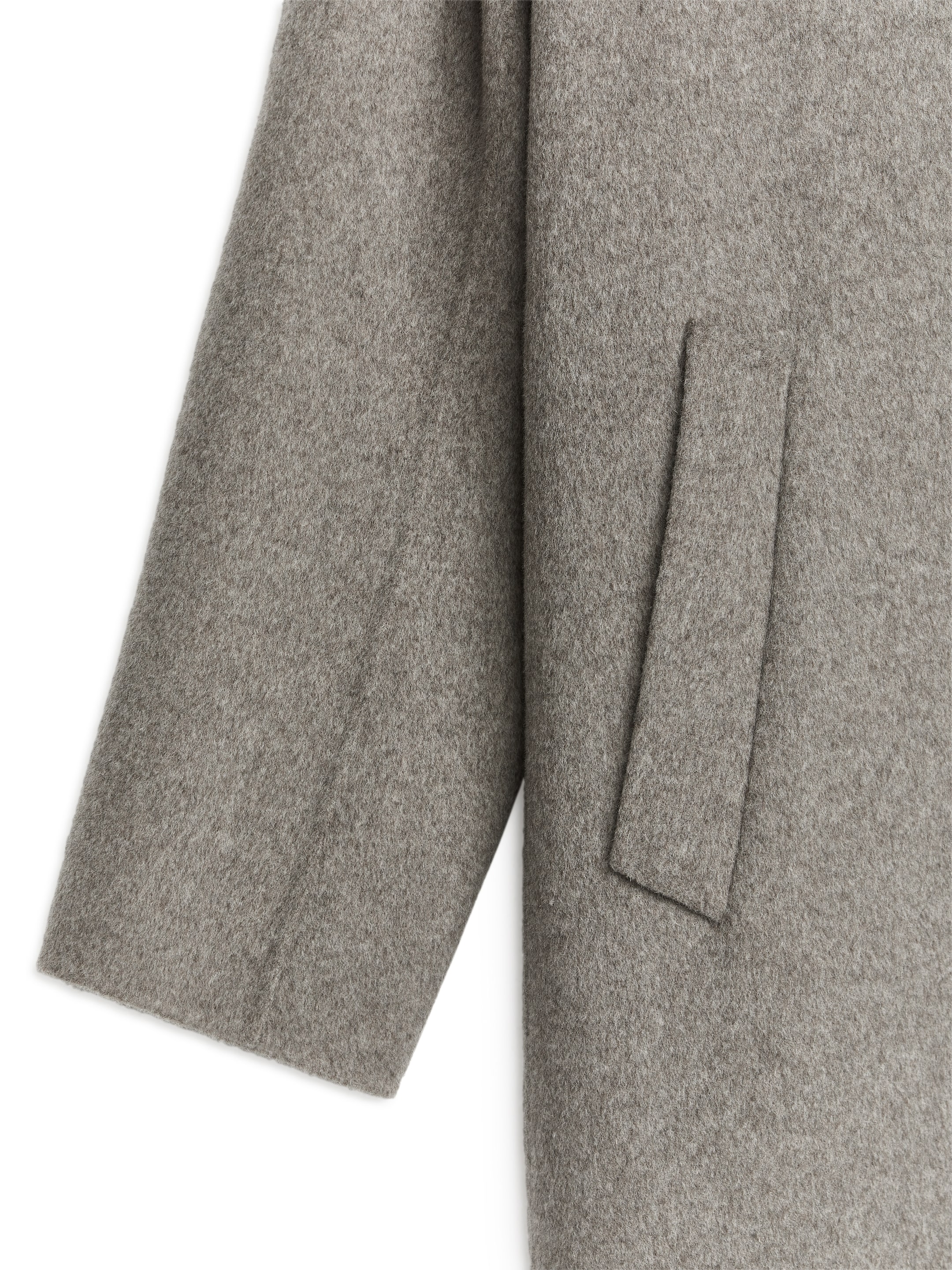 Double-Face Wool Blend Coat - Light Mole Melange - Regular fit - Men - StillMedia/DescriptiveDetail - 2