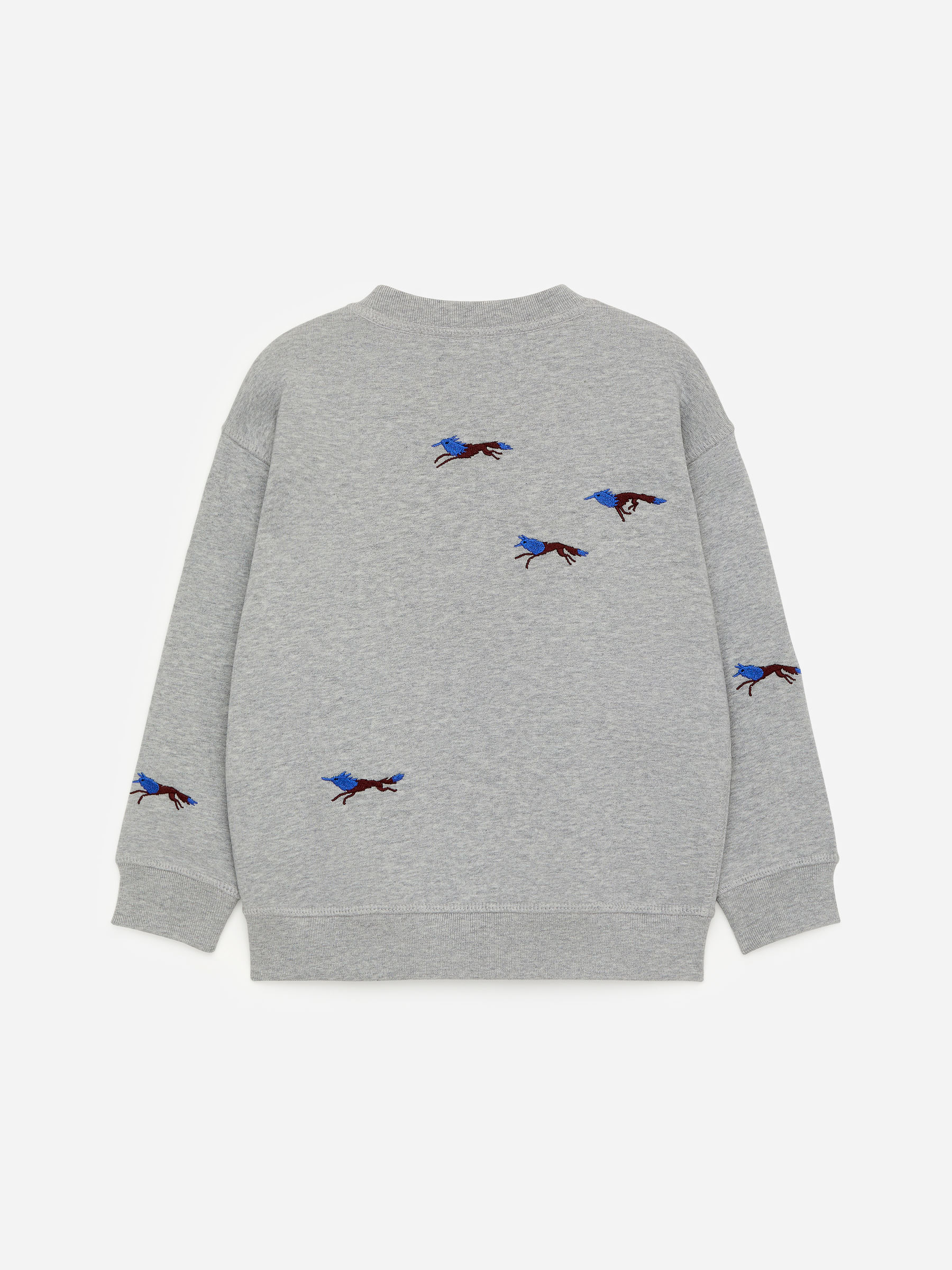 Embroidered Sweatshirt - Grey/Wolves - Regular fit - Children - StillMedia/DescriptiveStillLife - 1