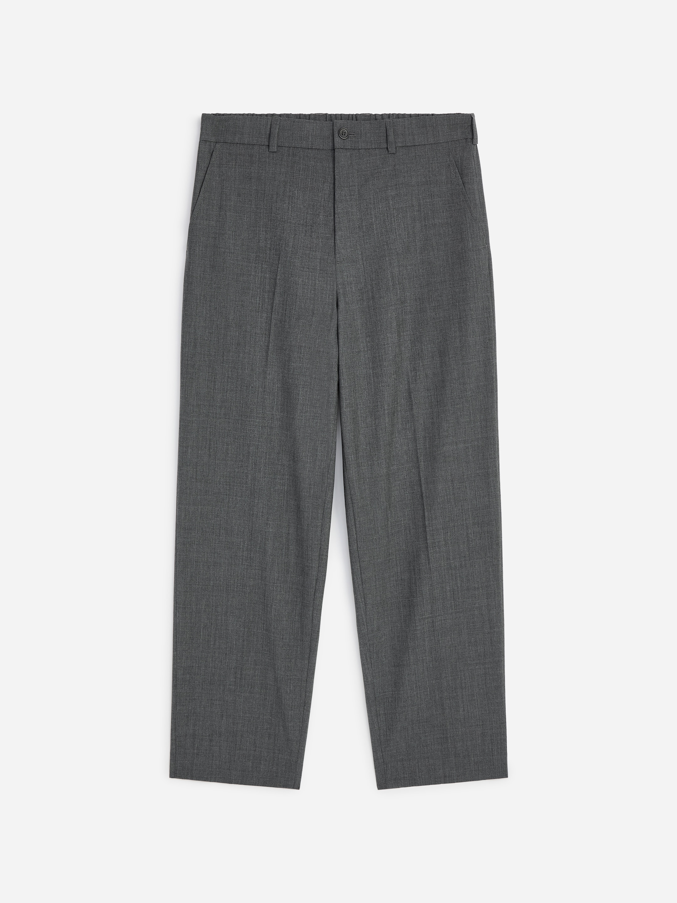 Relaxed Lightweight Wool Trousers - Grey - Relaxed fit - Men - StillMedia/DescriptiveStillLife - 1