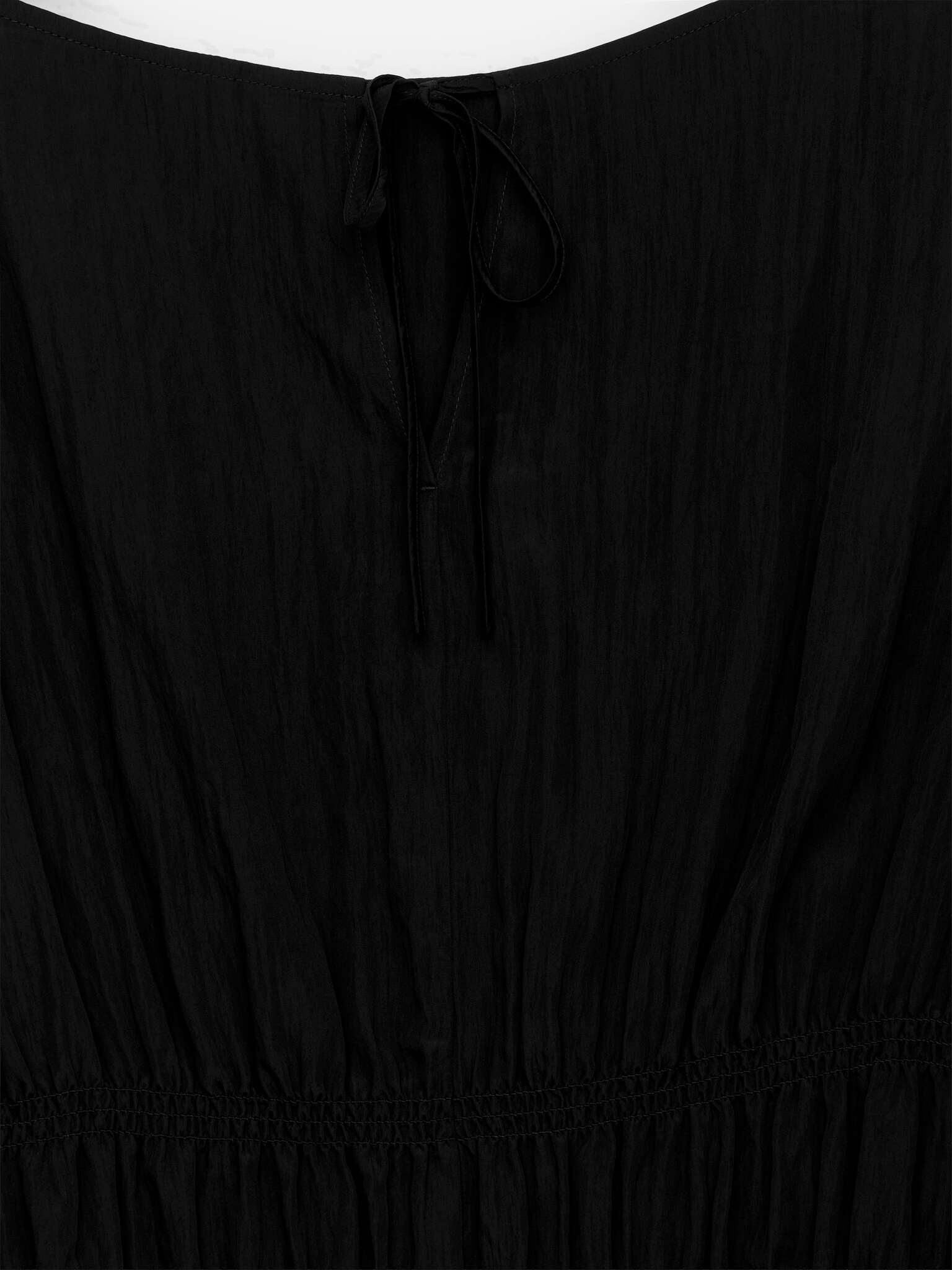 Smock Top - Black/Light Beige - 6