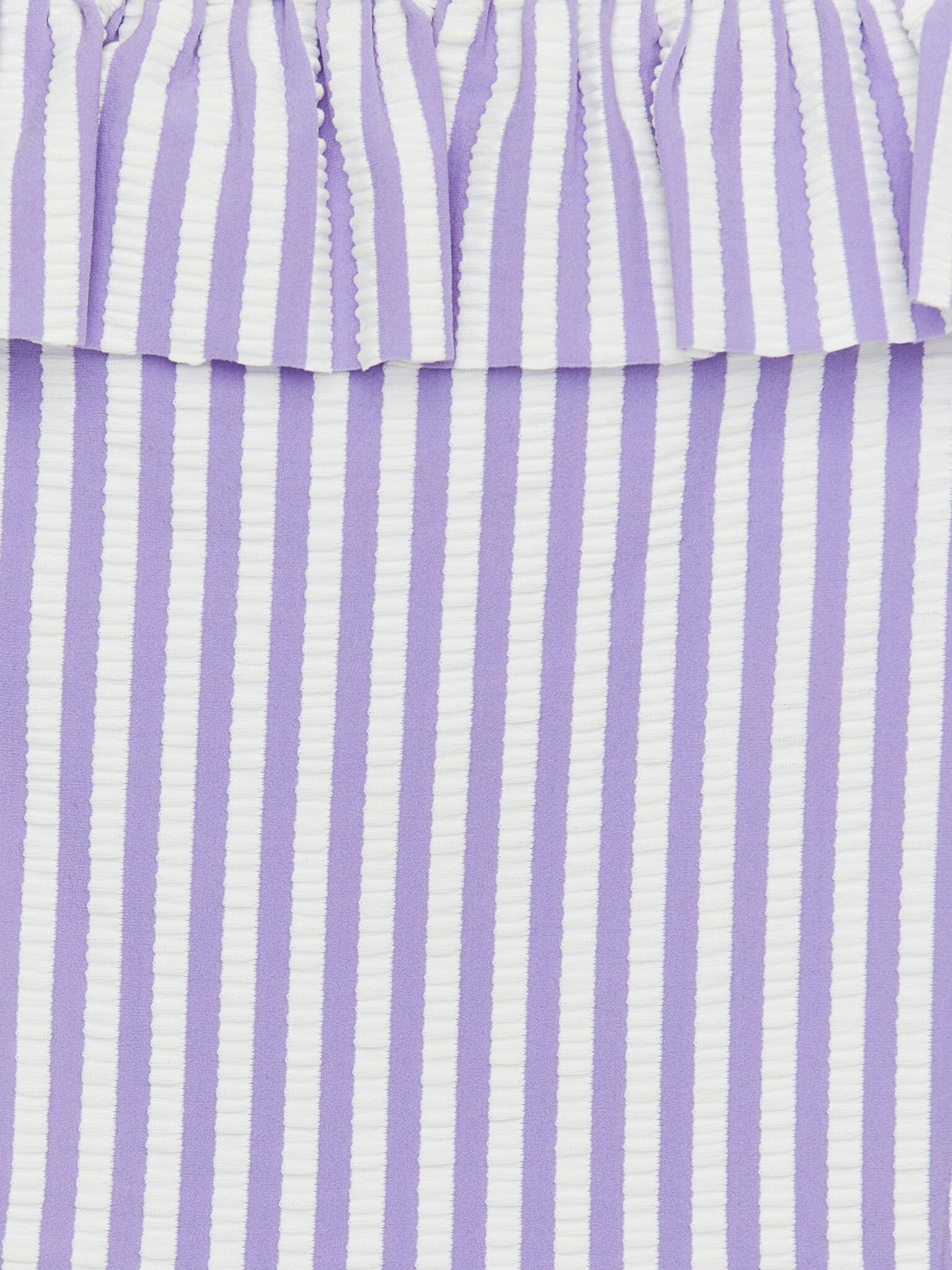 Seersucker Frill Bikini - Lilac/White - 3