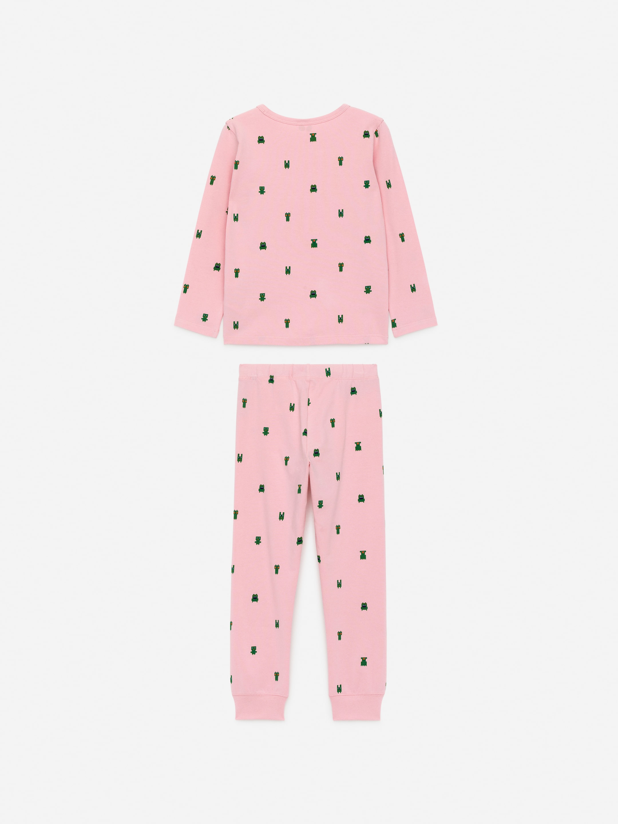 Visa större bild: Trikåpyjamas - Rosa/monster - BARN | H&M SE 2