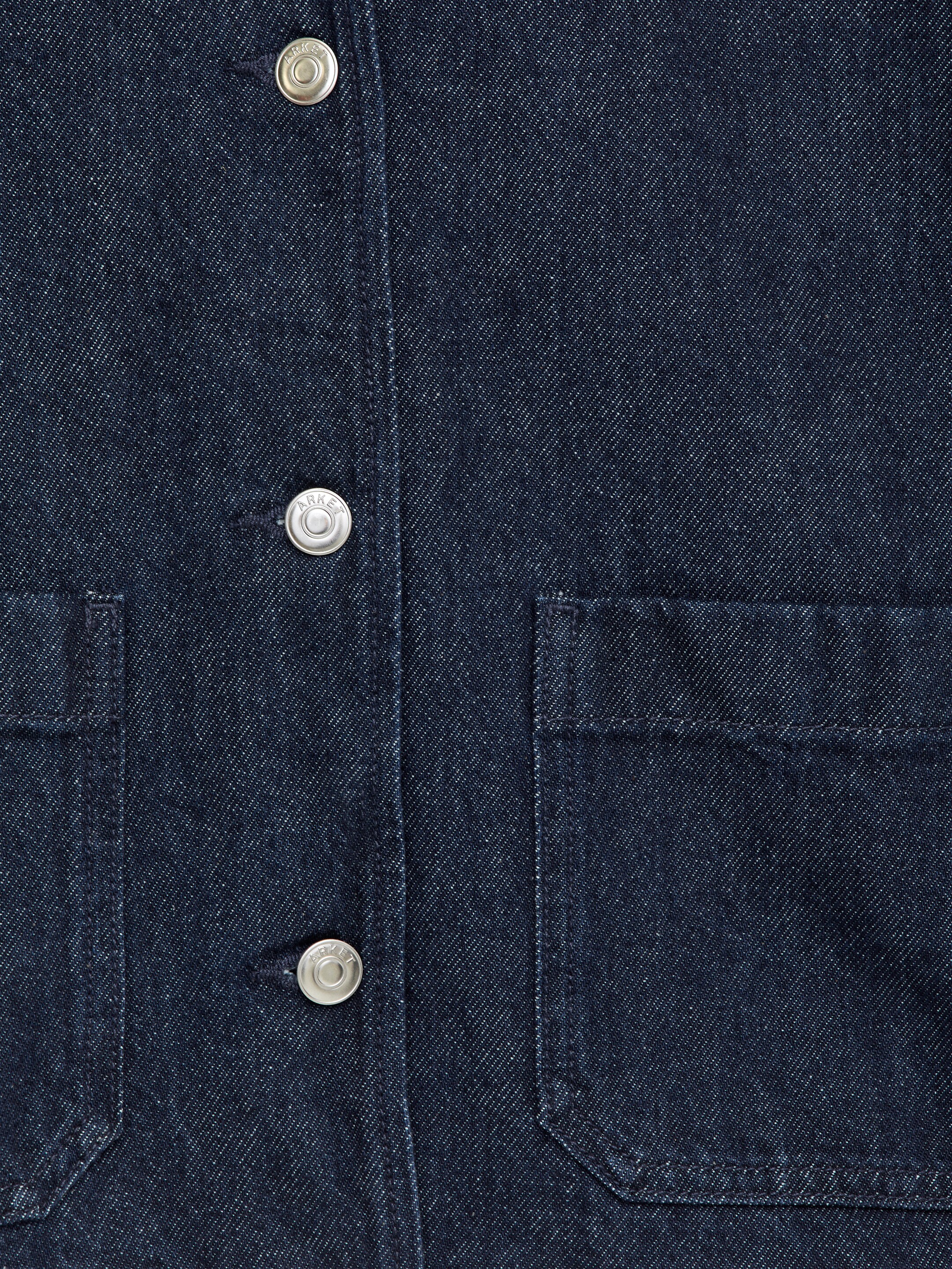 Ver imagen más grande: Sobrecamisa denim con cuello de pana - Azul oscuro - MUJER | H&M ES 6