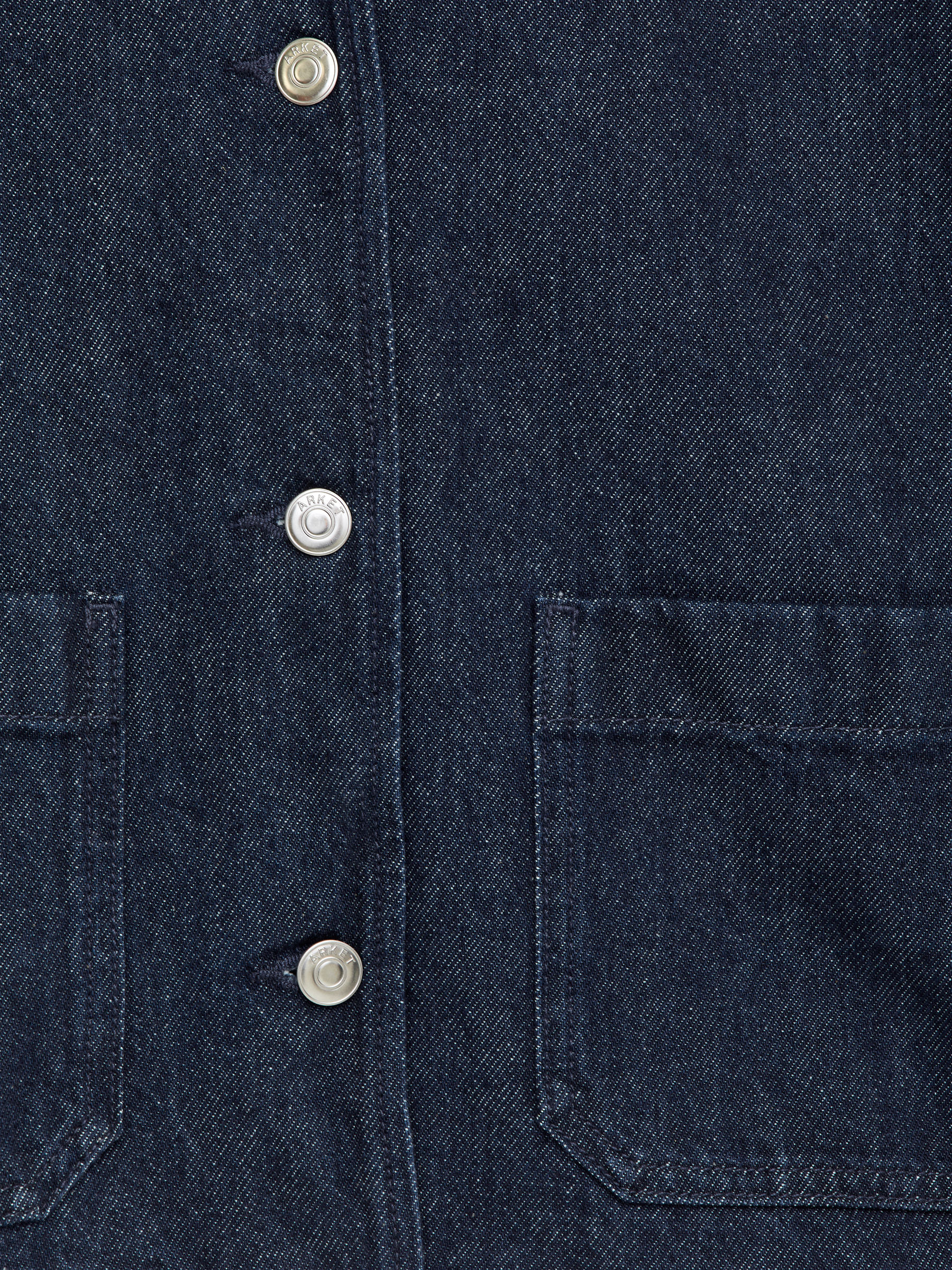 Overshirt i denim med manchesterkrage - Mörkblå - Regular fit - Women - StillMedia/DescriptiveDetail - 2