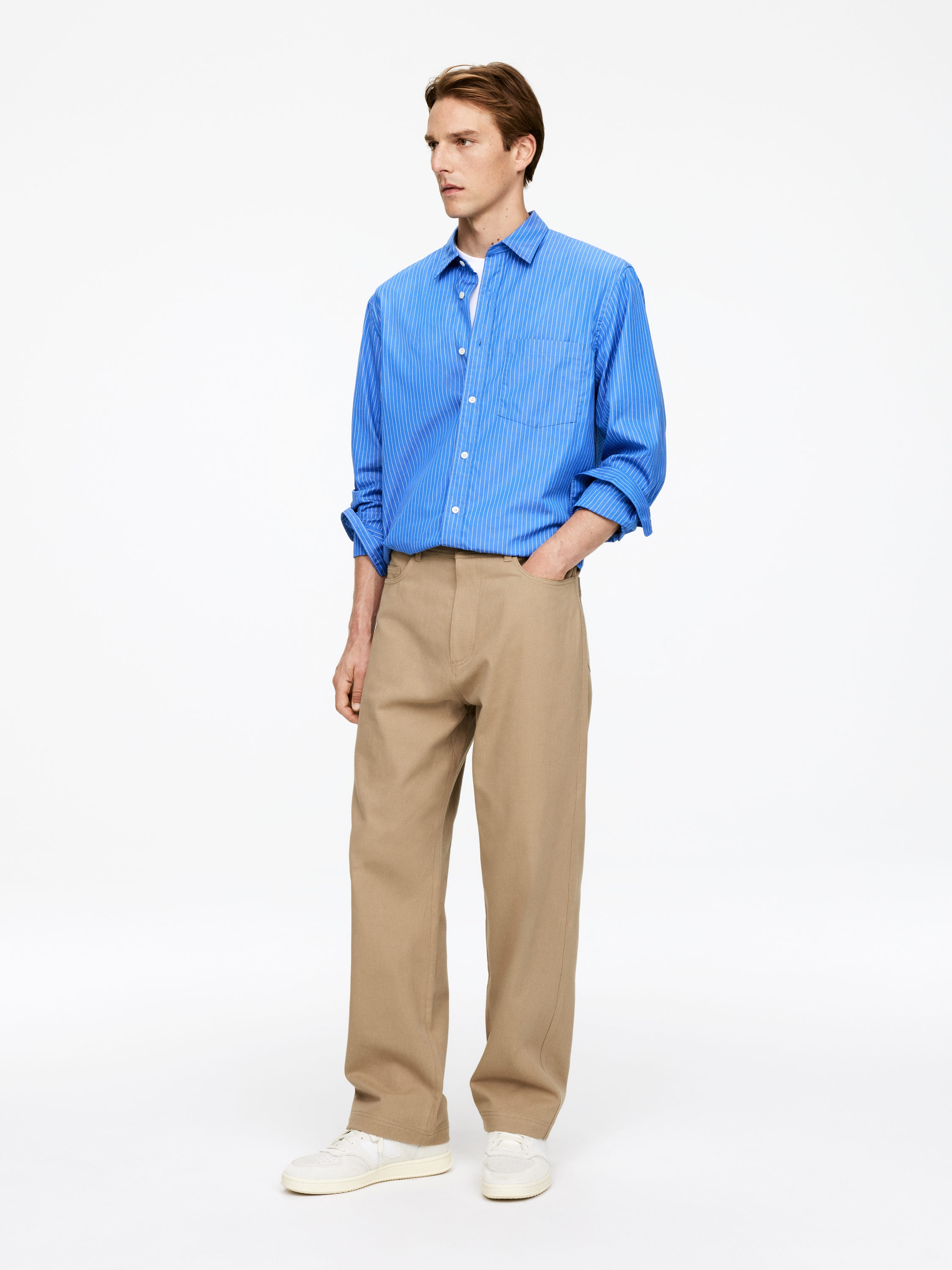 Loose-Fit Workwear Trousers - Beige - Loose fit - Men - StillMedia/Lookbook - 3