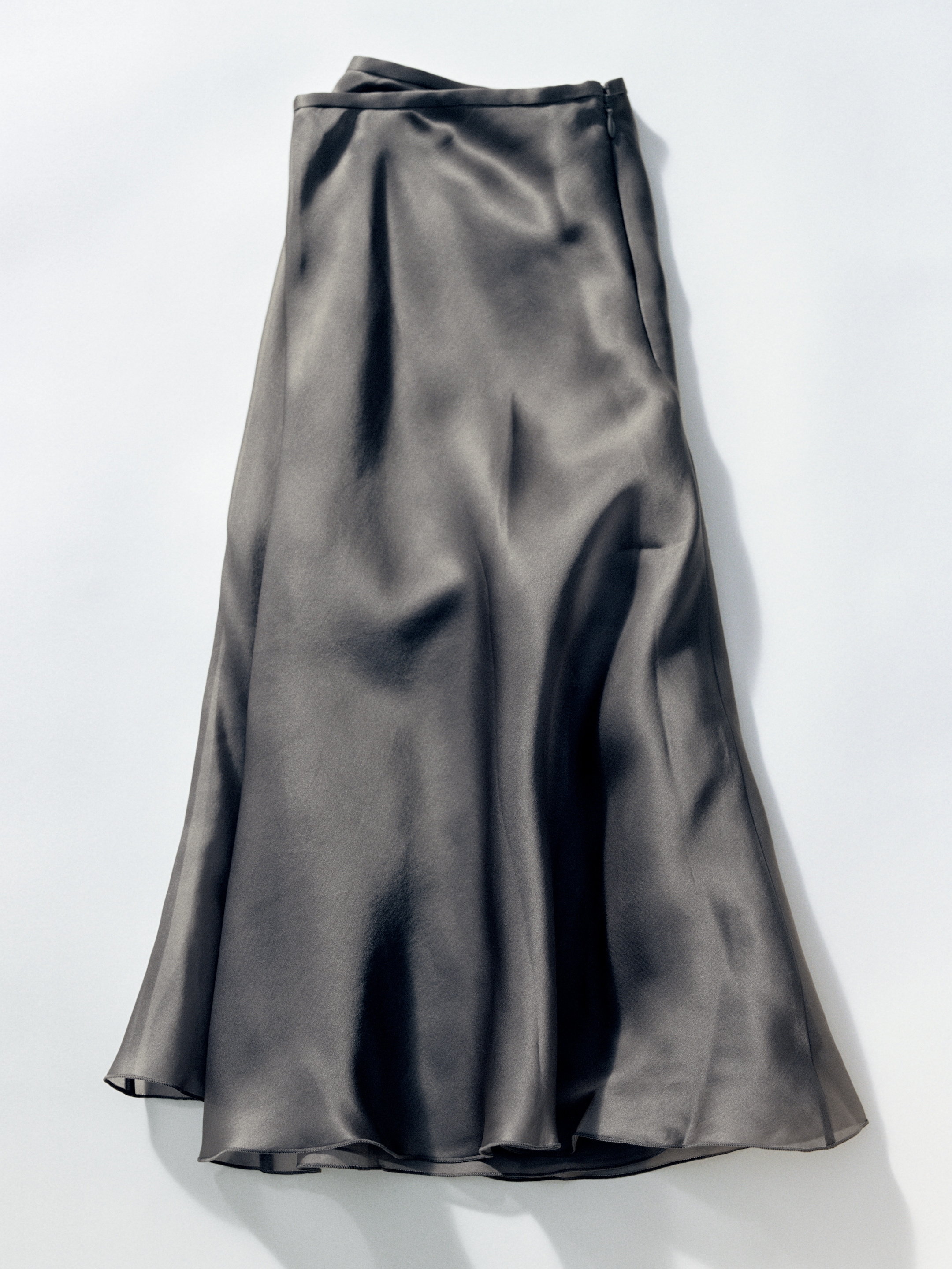 Falda de organza de seda - Gris - Corte estándar - women - StillMedia/Environmental - 1