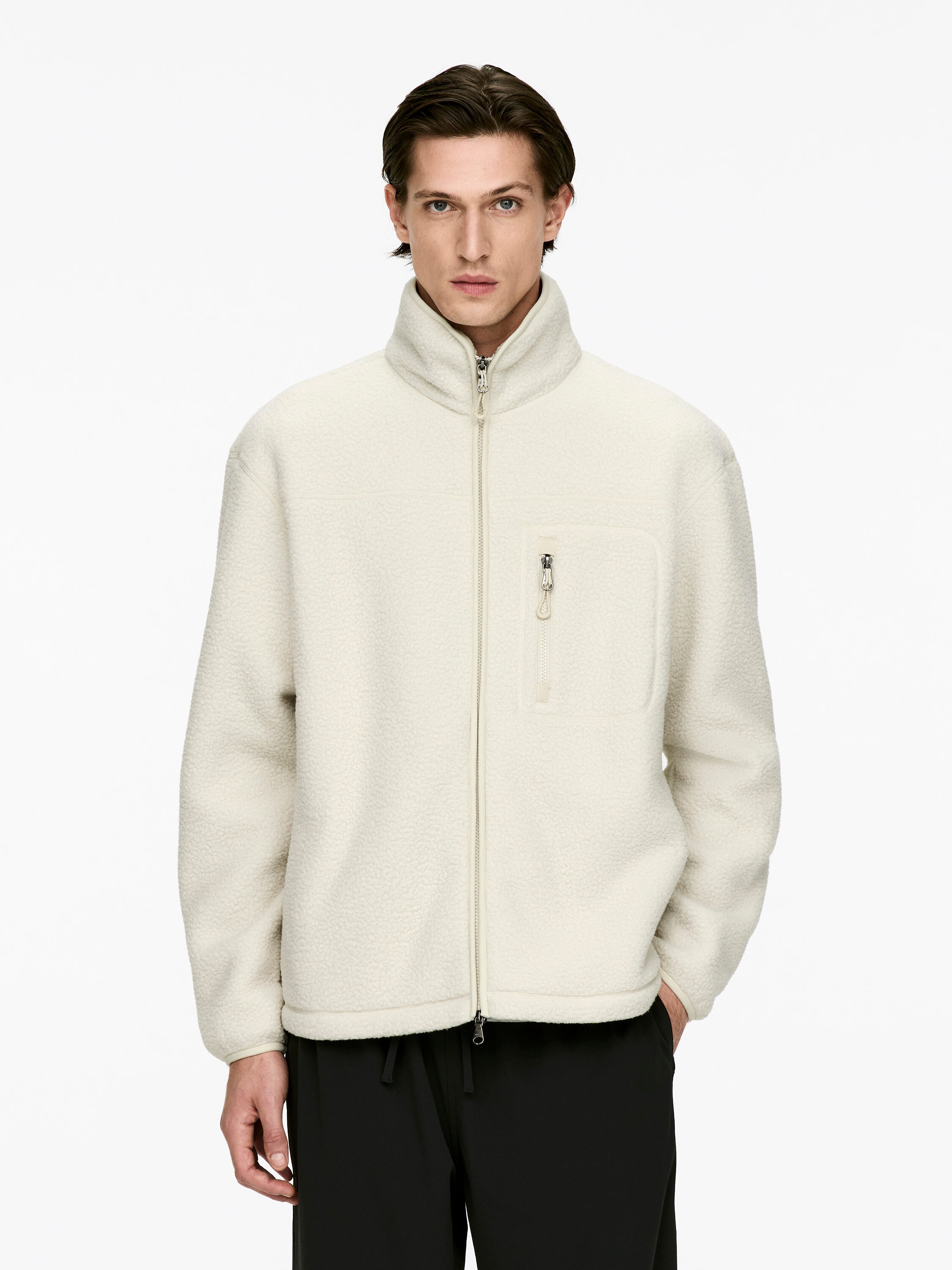 Fleecejacke - Cremeweiß - Regular Fit - Men - StillMedia/Lookbook - 3