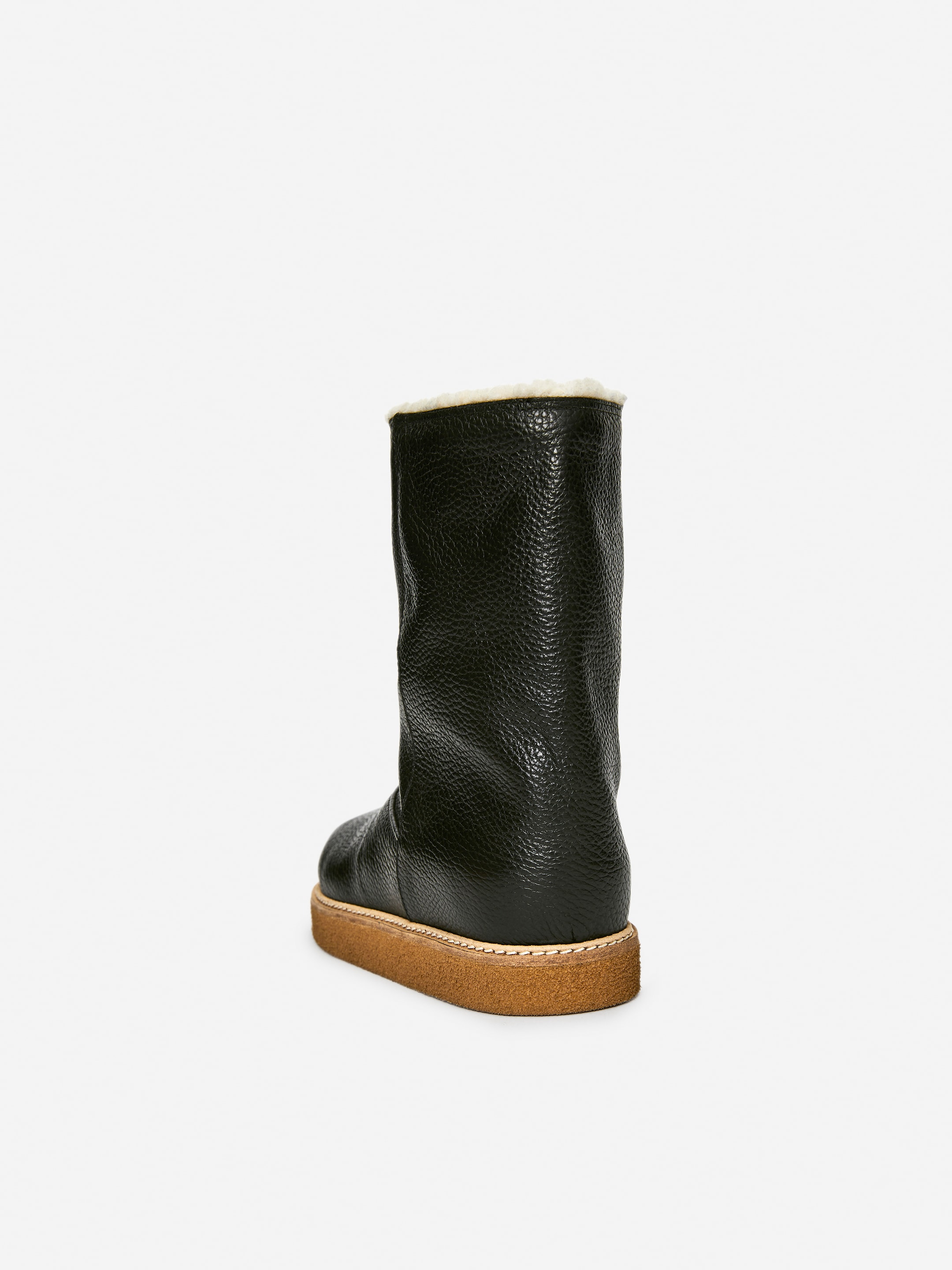 Größeres Bild ansehen: Gefütterter Lederstiefel - Schwarz - Ladies | H&M DE 4