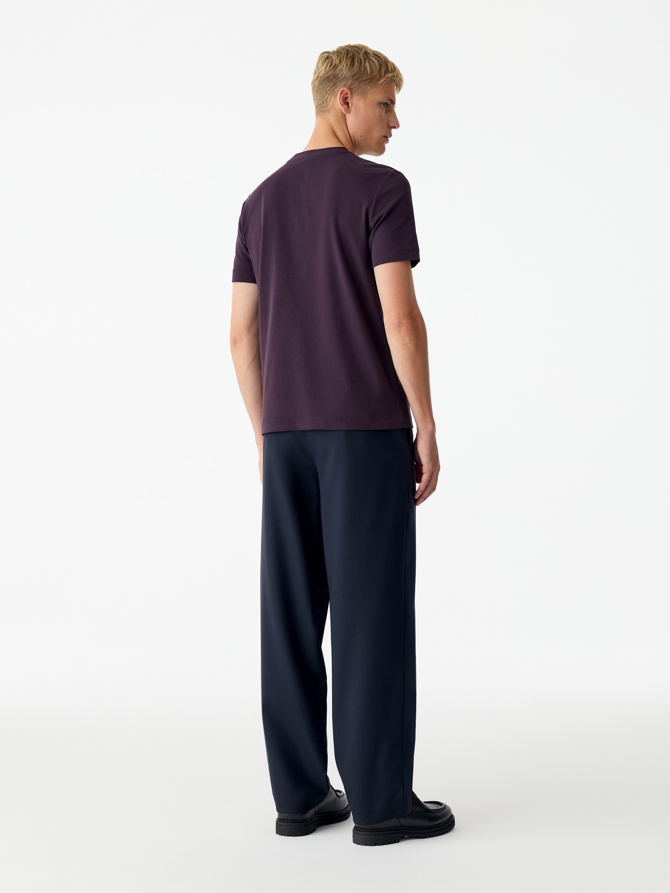 Interlock-T-Shirt mit normaler Passform - Lila - Regular Fit - men - StillMedia/Lookbook - 3