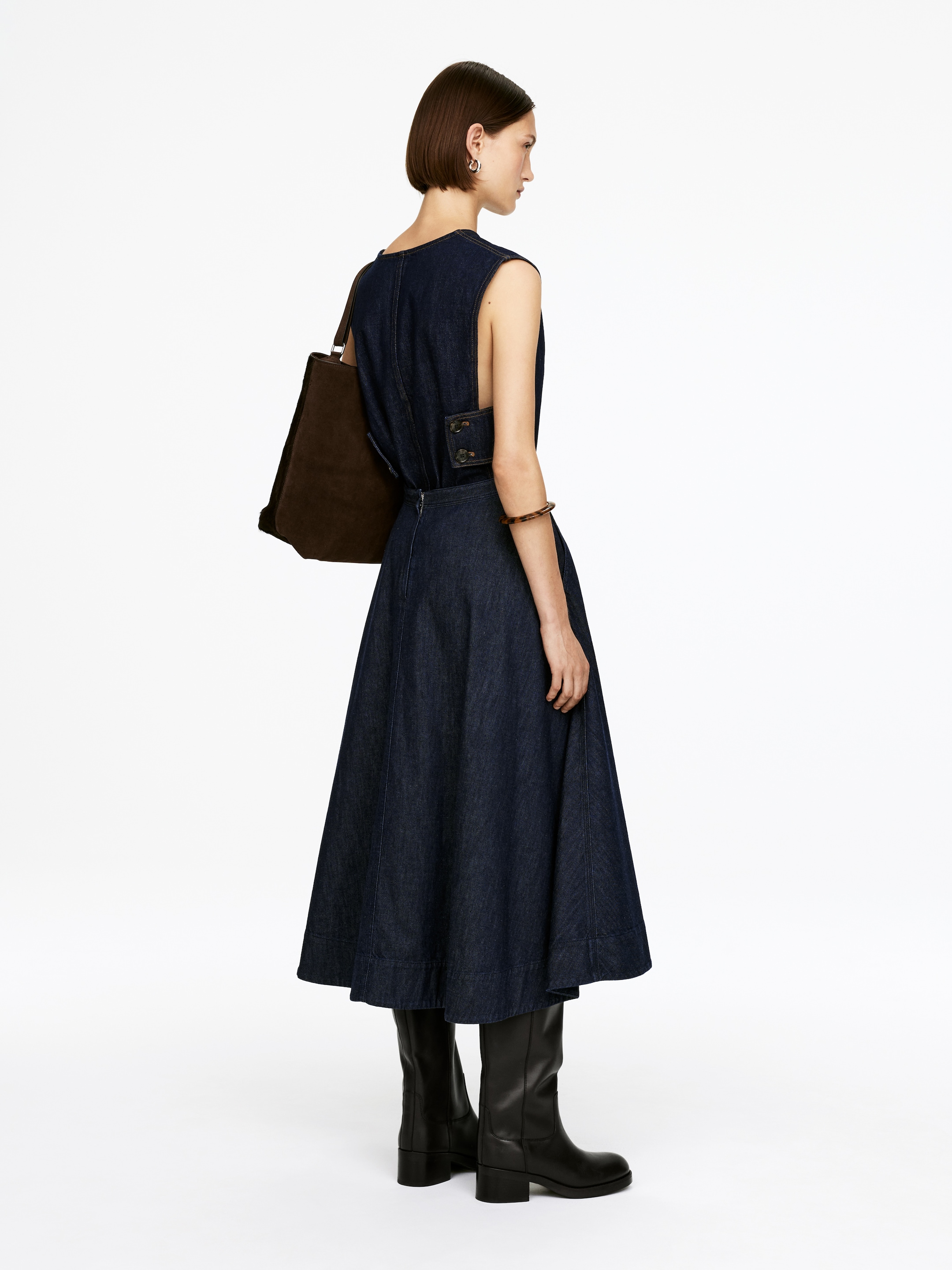 Grotere afbeelding bekijken: Denim rok - Donkerblauw - DAMES | H&M NL 3