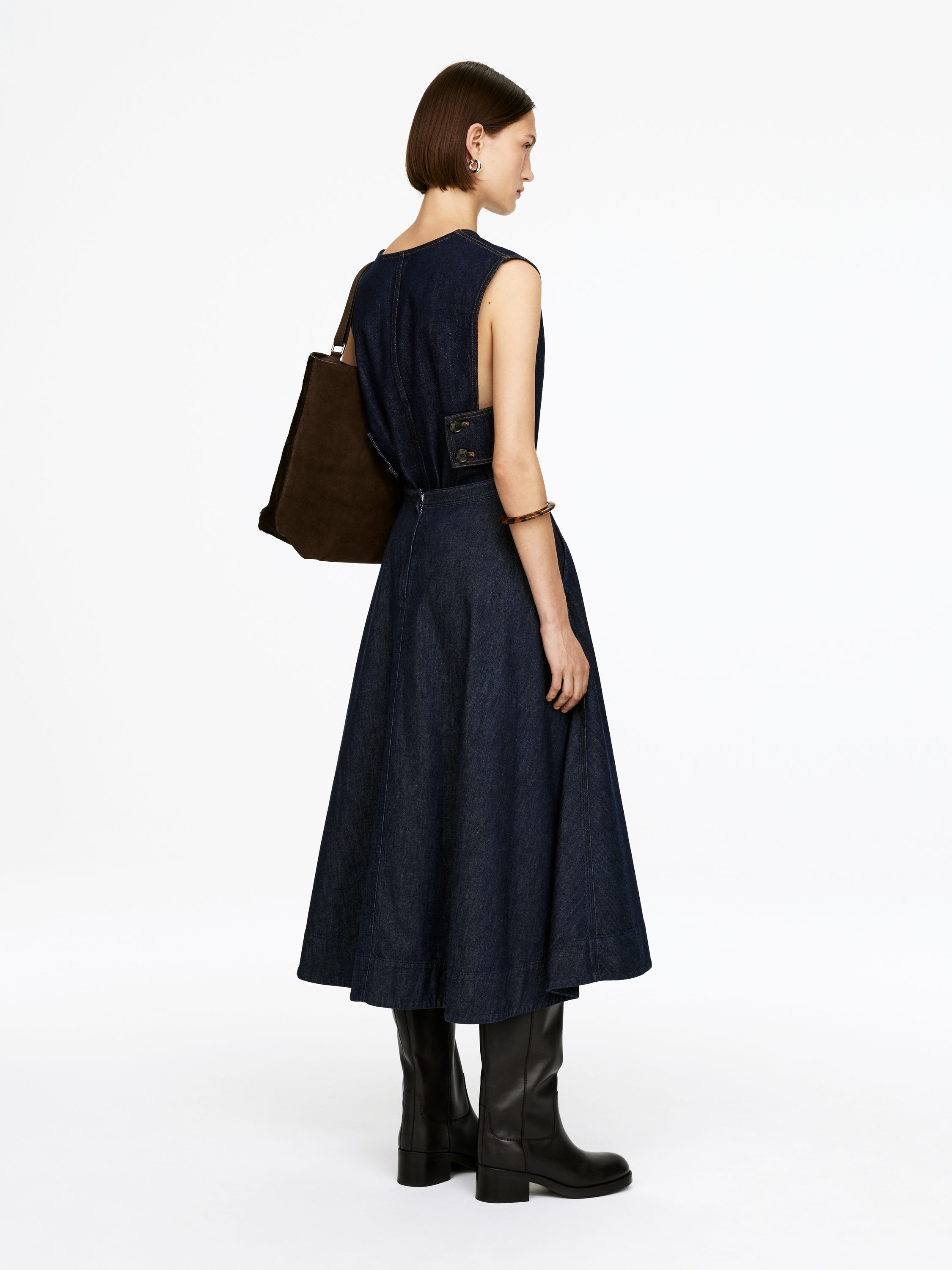 Denim Skirt - Dark Blue - Regular fit - Women - StillMedia/Lookbook - 4