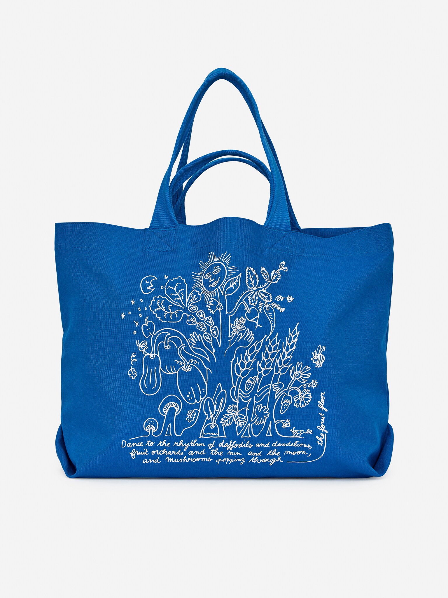 ARKET CAFÉ Canvas-Tragetasche - Blau