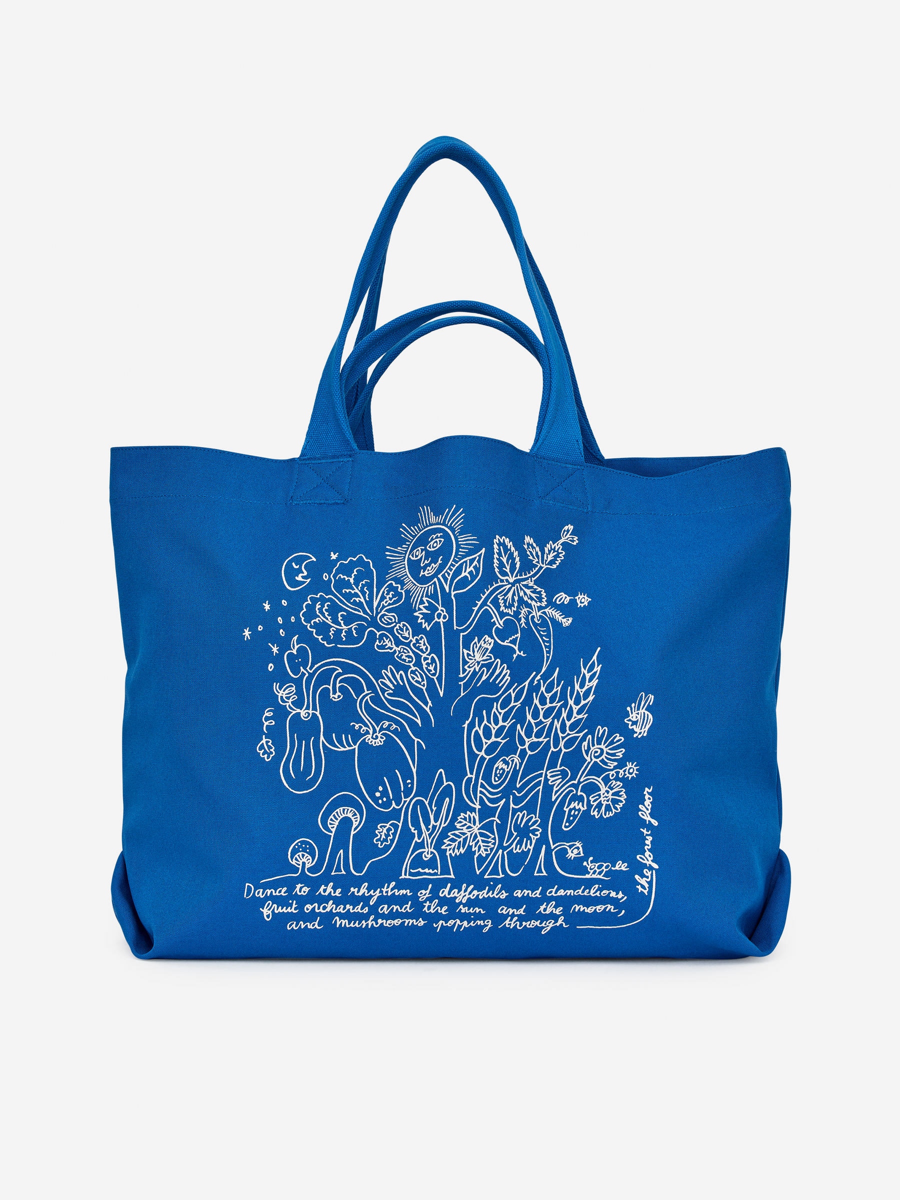 ARKET CAFÉ Canvas-Tragetasche-#3C639C-15445