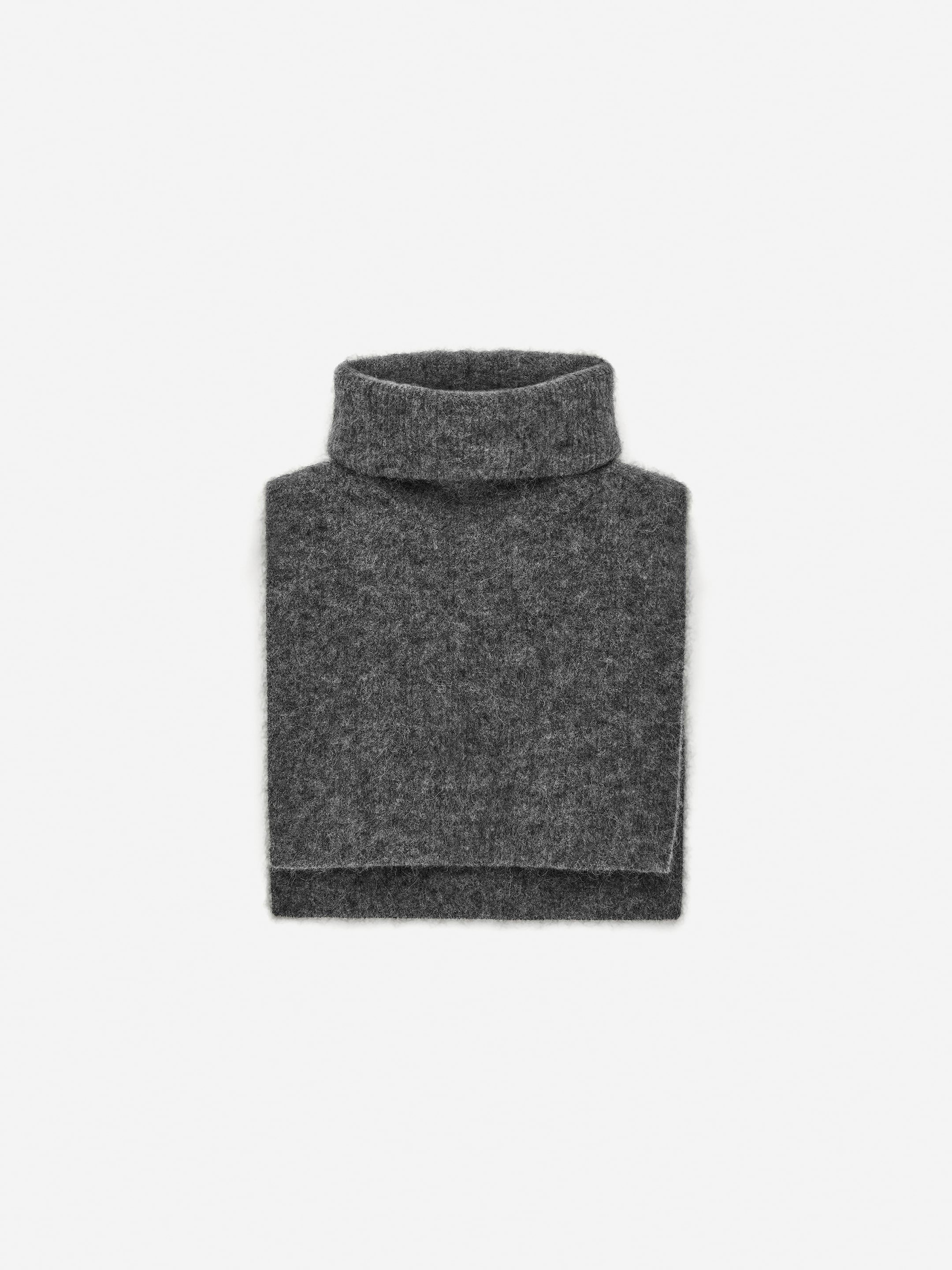 Wool-Alpaca Collar-#666B75-17121