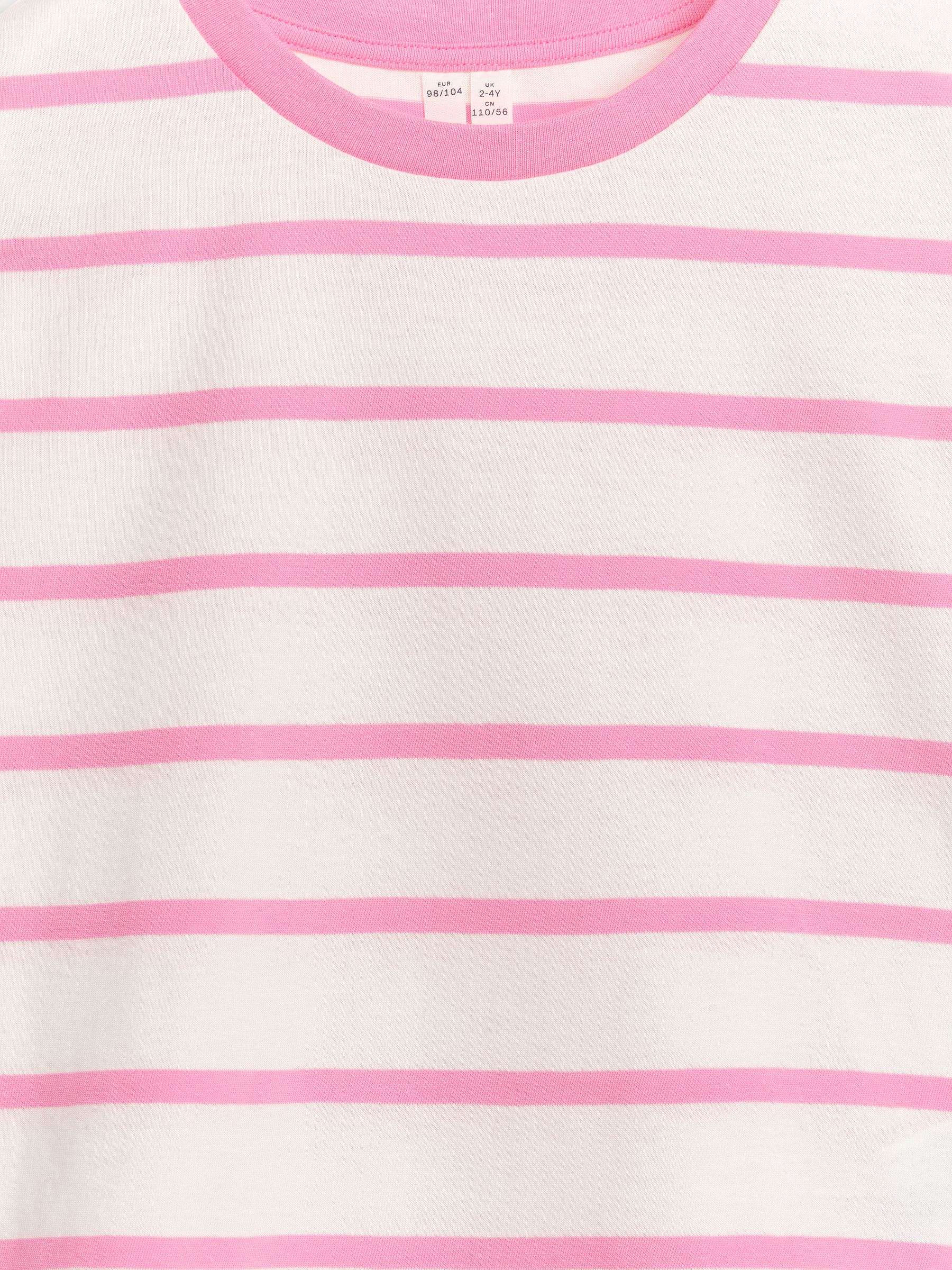 Weit geschnittenes T-Shirt - Weiß/Rosa - Oversize - Kinder - StillMedia/DescriptiveDetail - 3