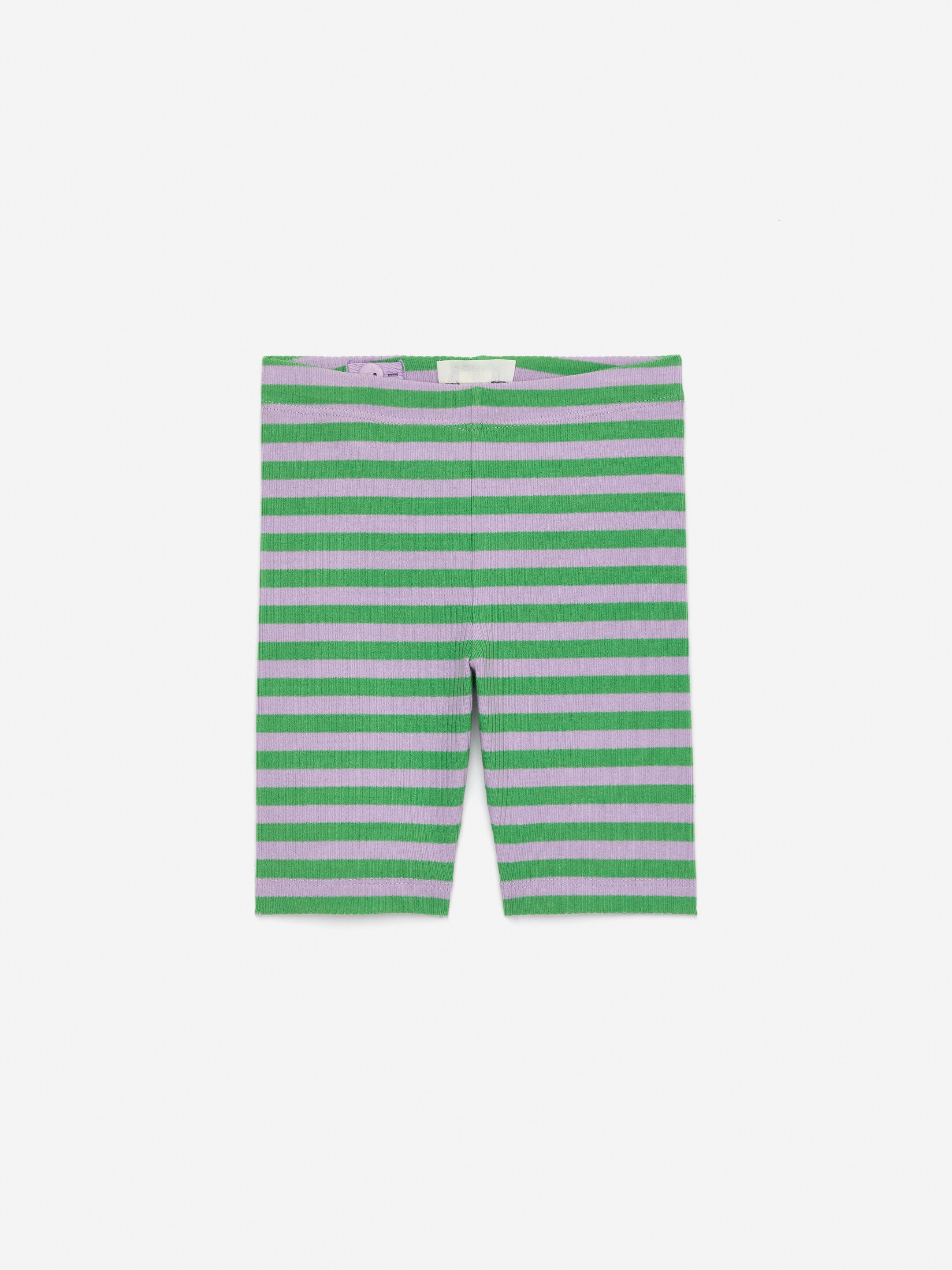 Gerippte Radlerhose aus Jersey - Flieder/Grün - Slim Fit - Kinder - StillMedia/DescriptiveStillLife - 3