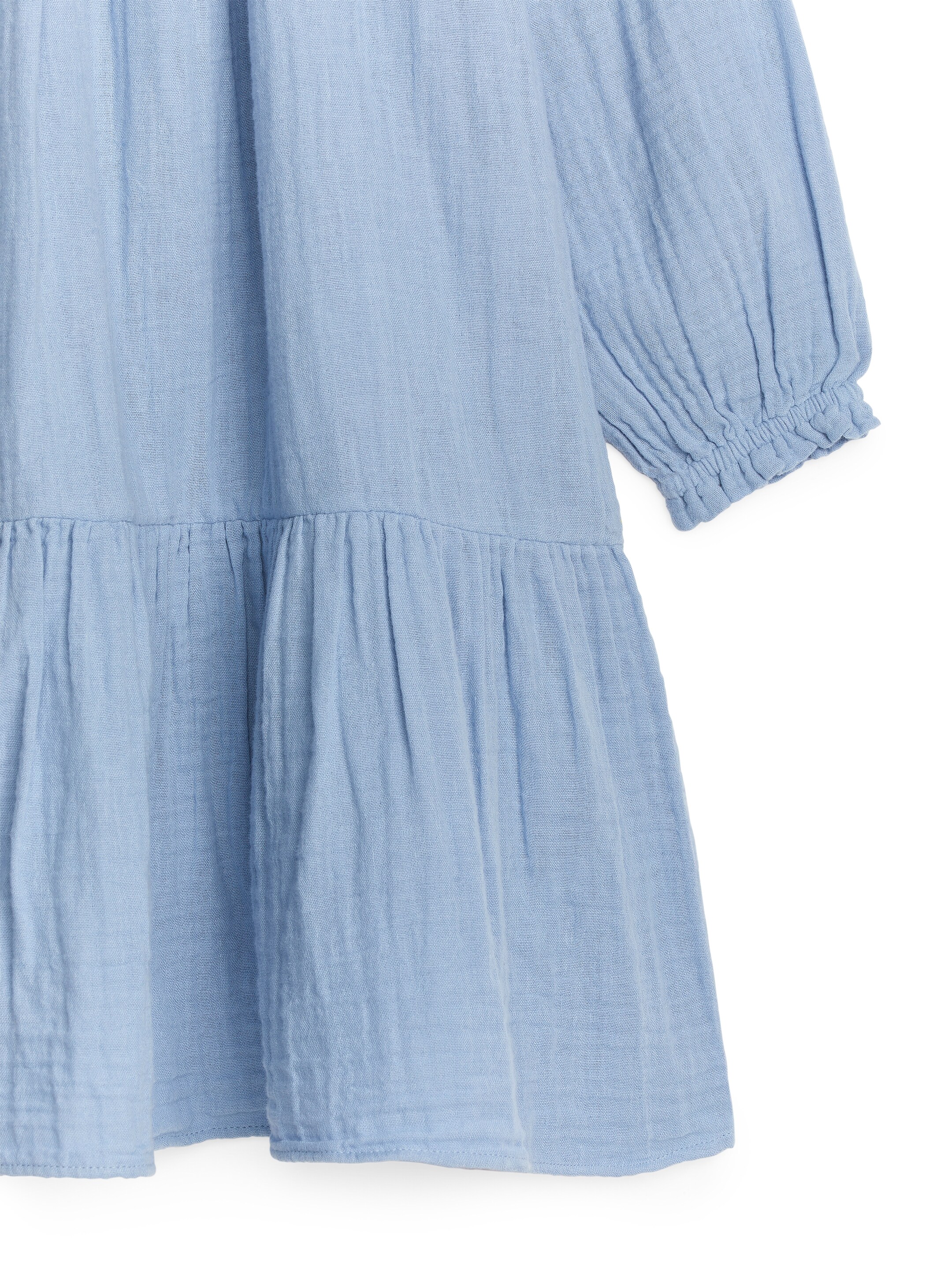 Größeres Bild ansehen: Musselinkleid - Taubenblau - Kids | H&M DE 3