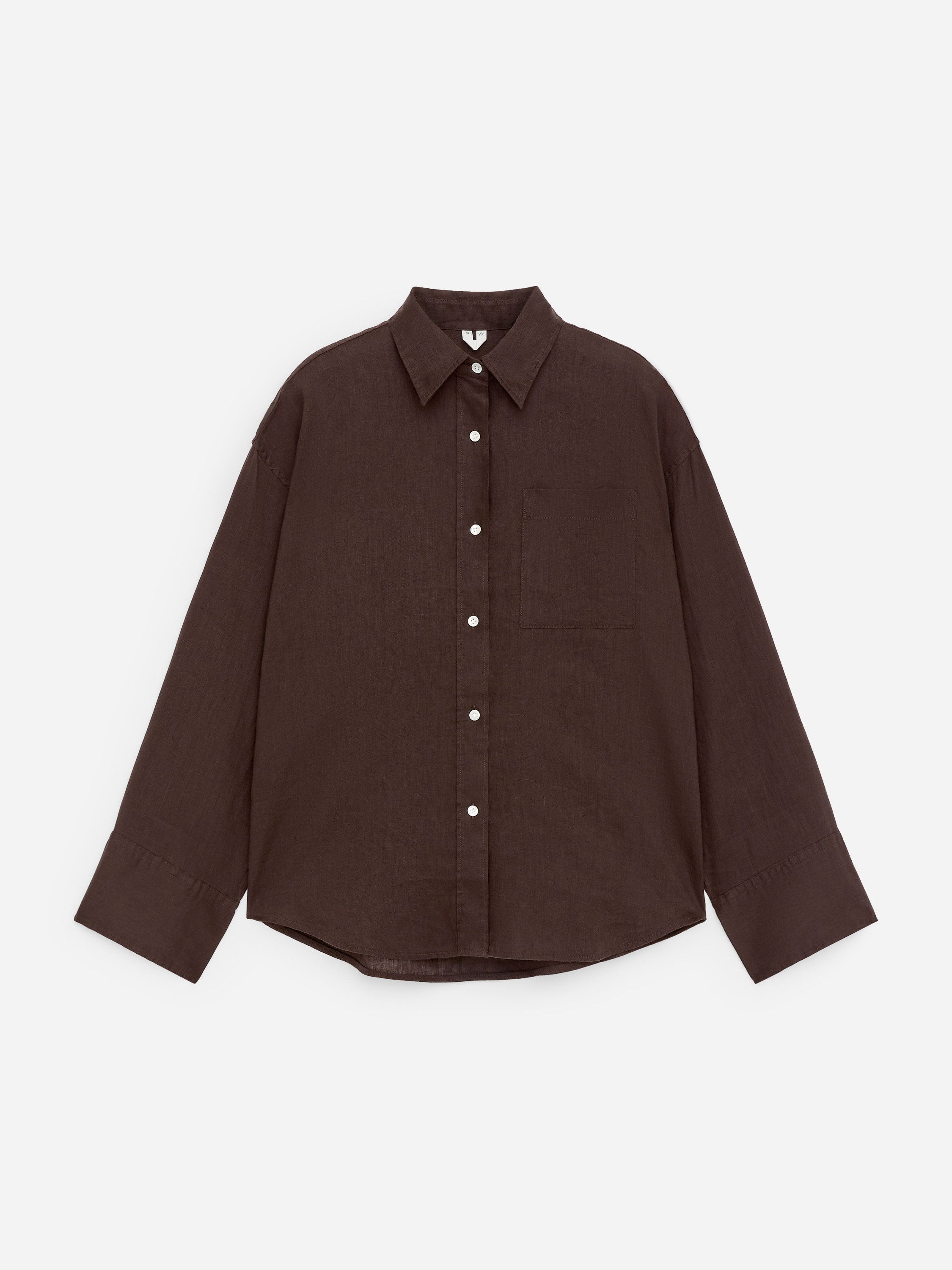 Linneskjorta - Brun