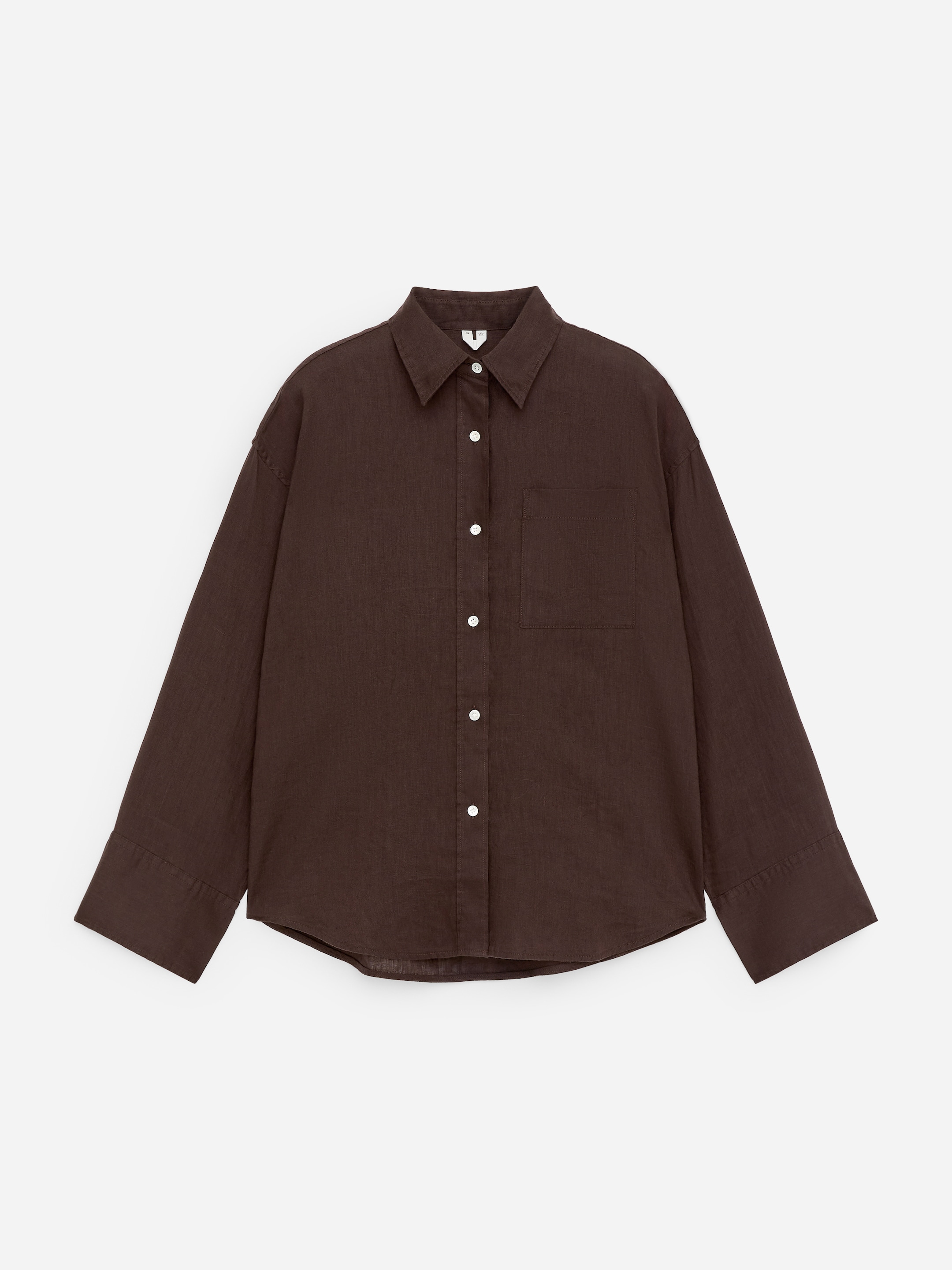 Linen Shirt-Brown-18752