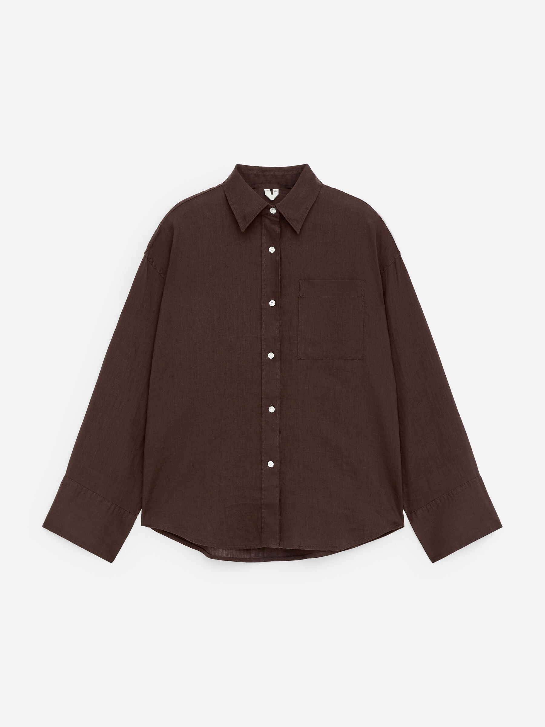 Linen Shirt - Brown - Regular fit - Women - StillMedia/DescriptiveStillLife - 1